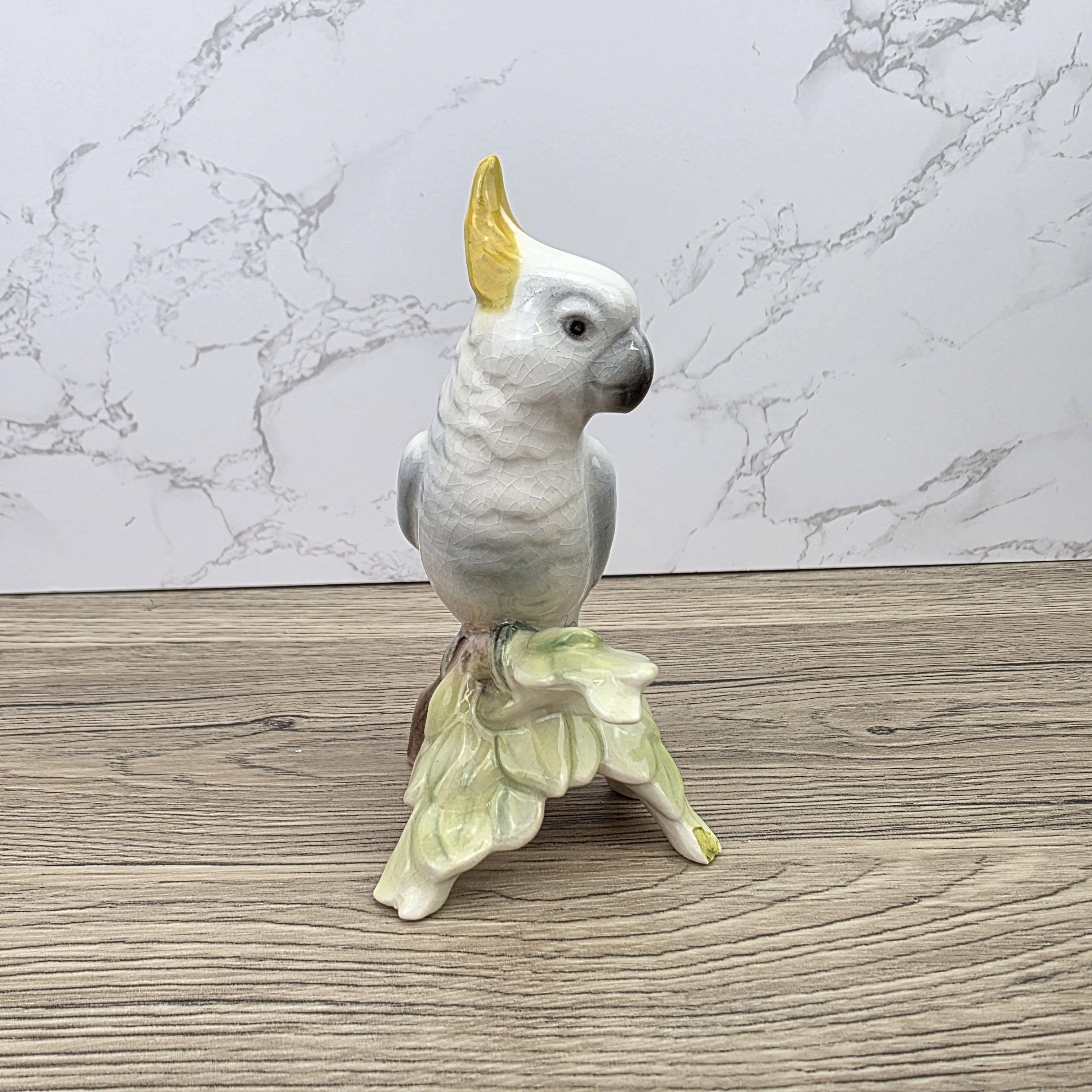 Hummel Goebel Bird Figurine Vintage West Germany Porcelain Parrot Sculpture Collectible