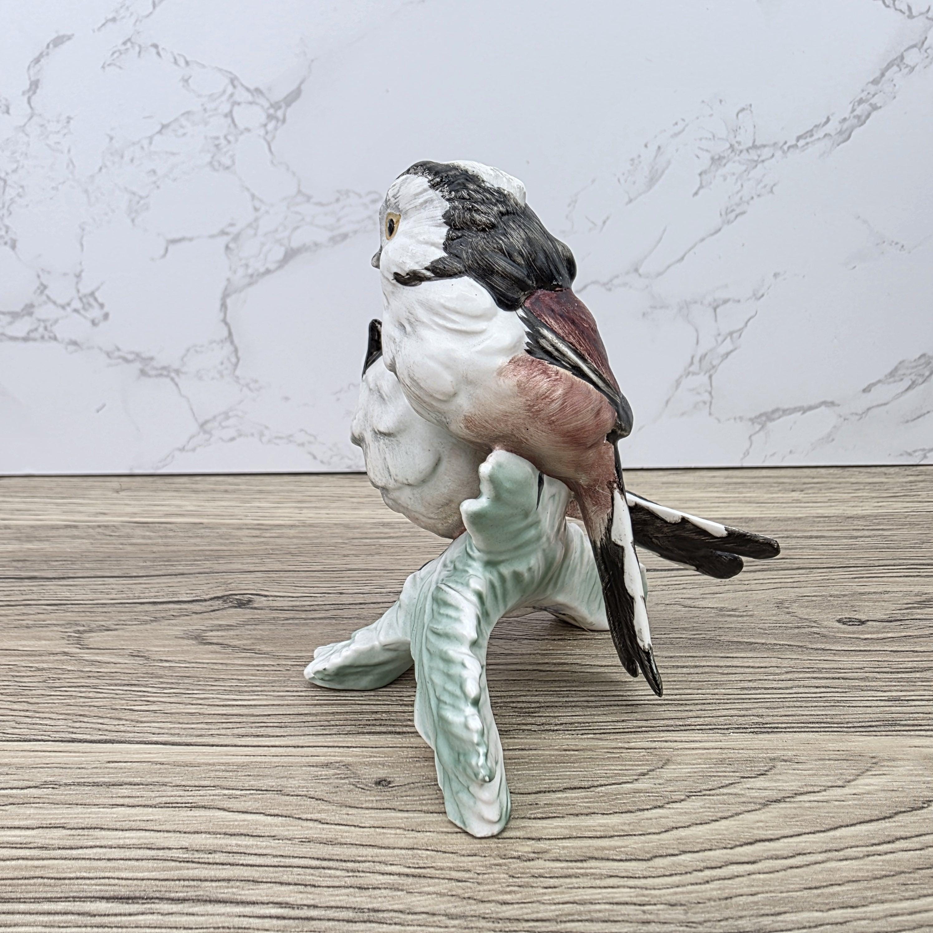 Goebel Hummel Long-tailed Tit Bird Figurine Vintage German Porcelain Schwanzmeise Collectible