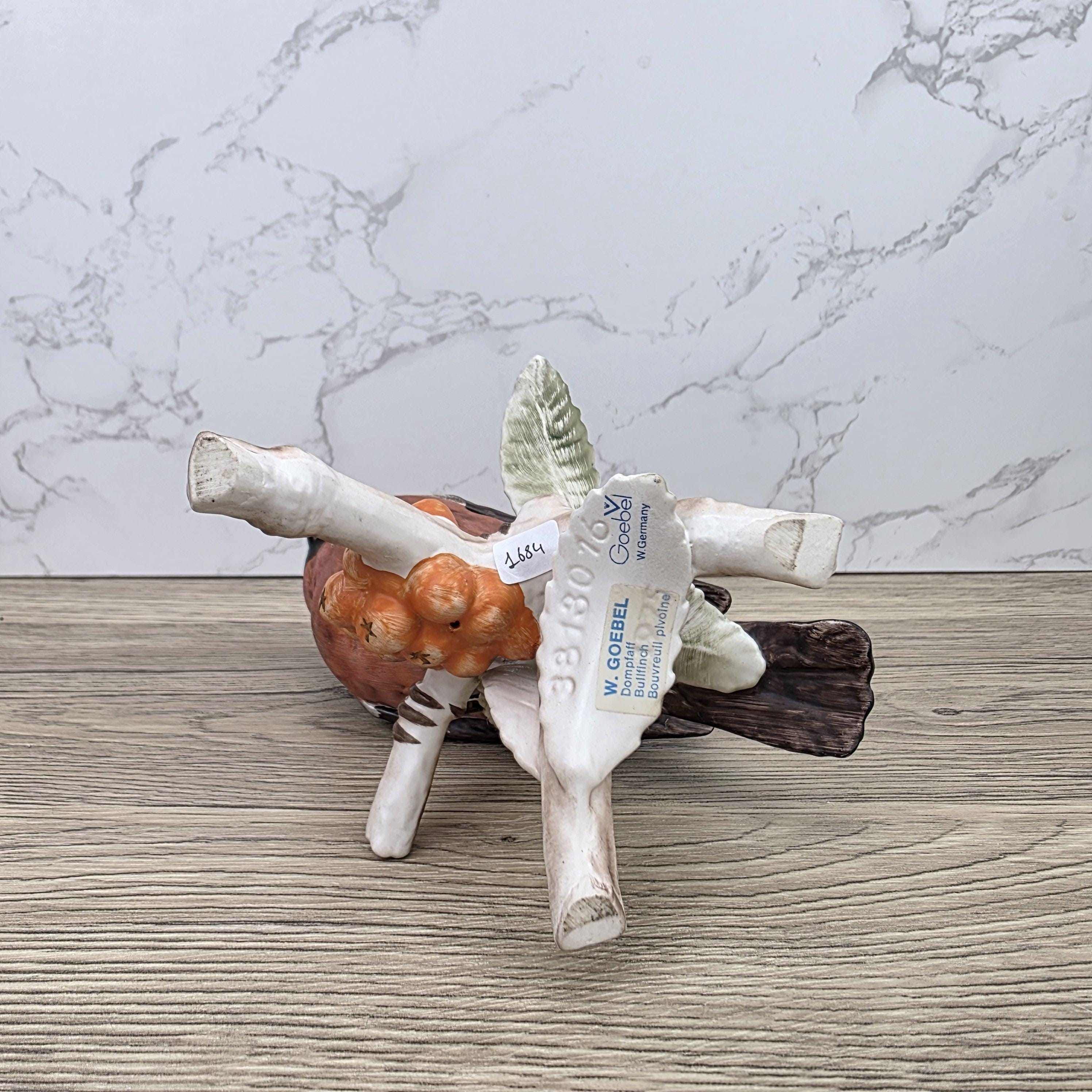 Hummel Goebel Bullfinch Bird Figurine 3813016 | W Germany Porcelain | Vintage Wildlife Collectible Decor Sculpture