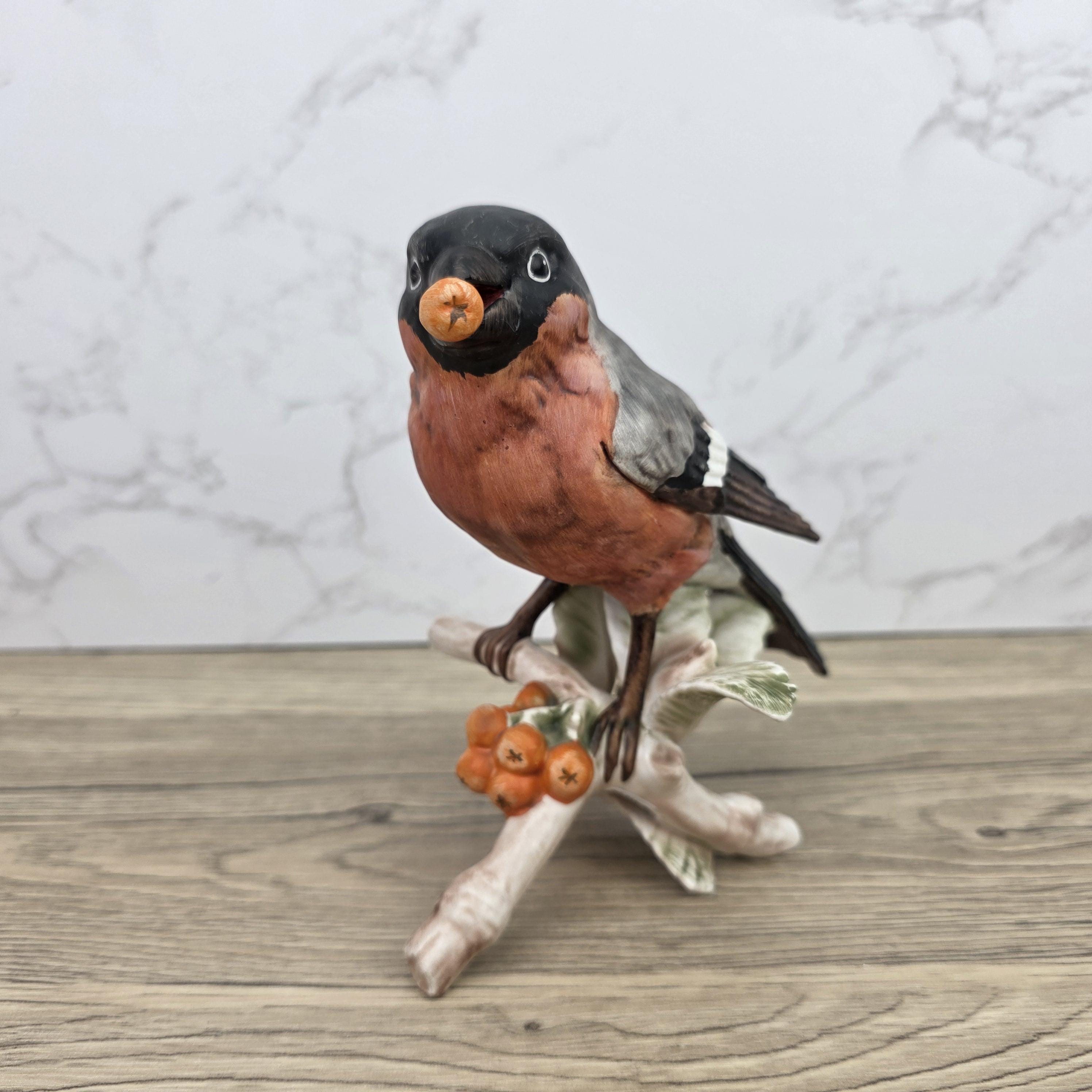 Hummel Goebel Bullfinch Bird Figurine 3813016 | W Germany Porcelain | Vintage Wildlife Collectible Decor Sculpture