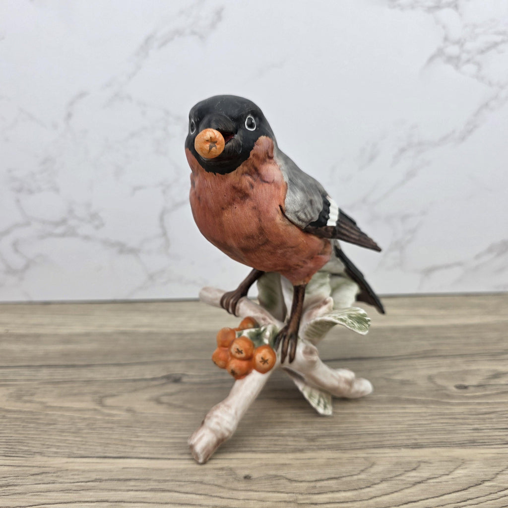 Hummel Goebel Bullfinch Bird Figurine 3813016 | W Germany Porcelain | Vintage Wildlife Collectible Decor Sculpture