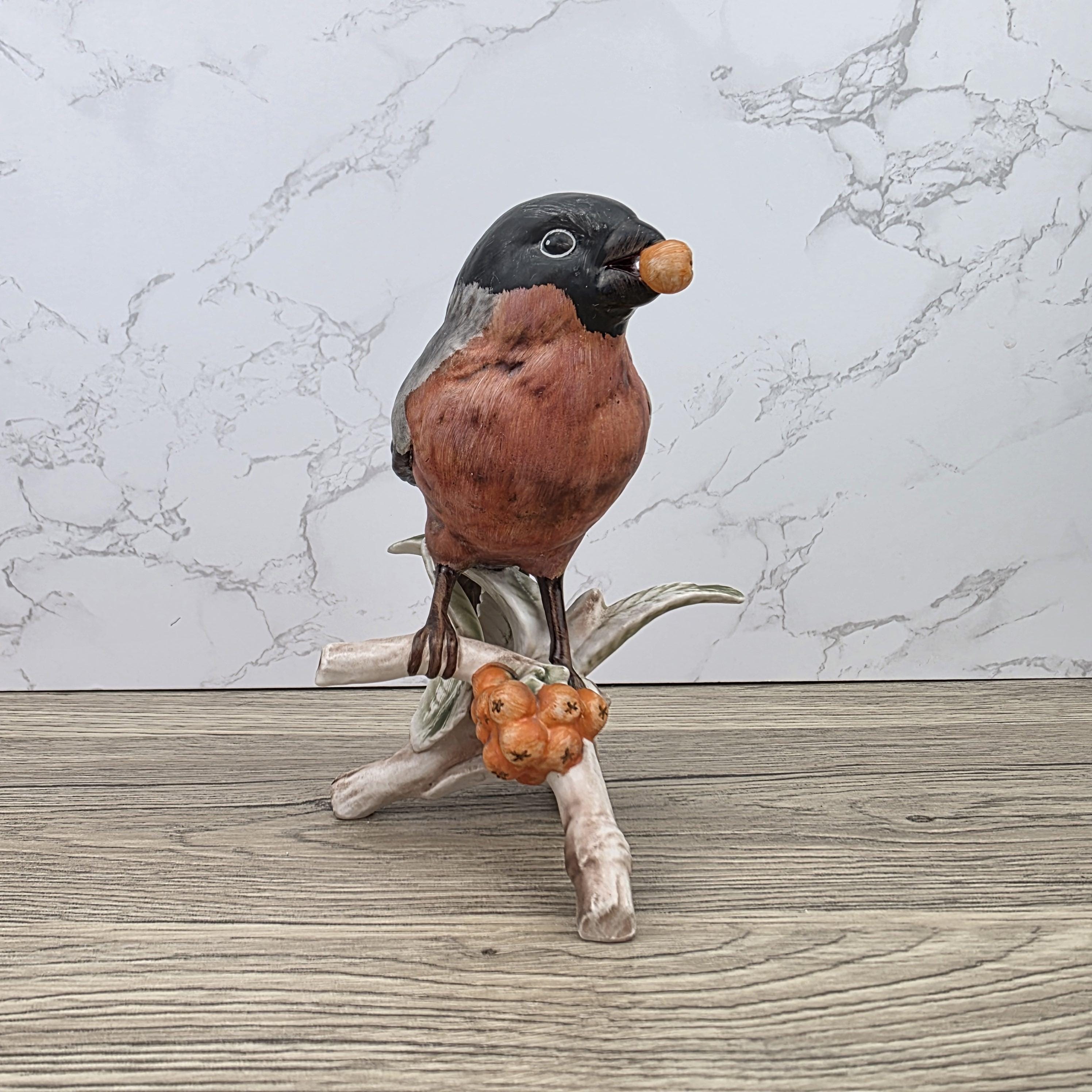 Hummel Goebel Bullfinch Bird Figurine 3813016 | W Germany Porcelain | Vintage Wildlife Collectible Decor Sculpture