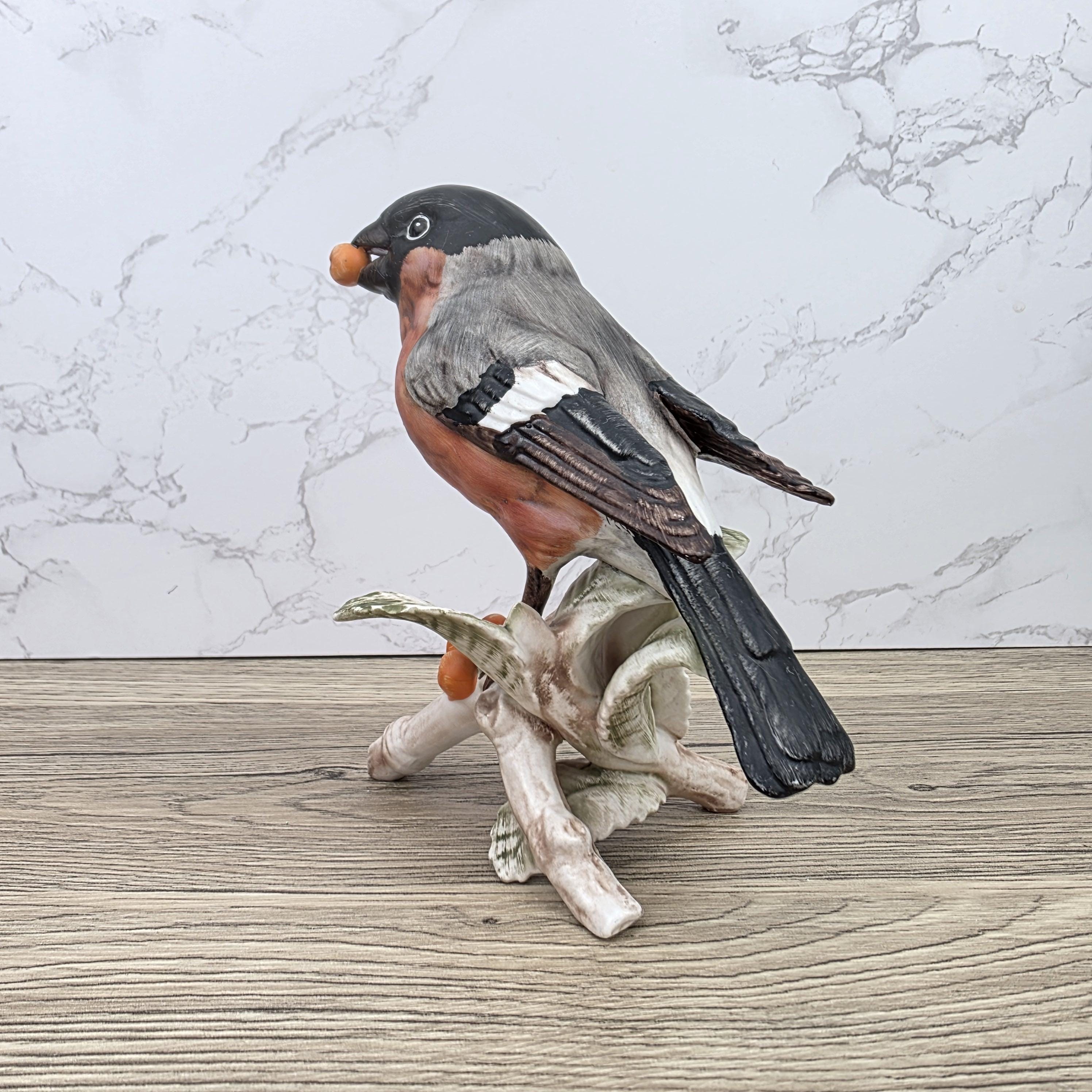 Hummel Goebel Bullfinch Bird Figurine 3813016 | W Germany Porcelain | Vintage Wildlife Collectible Decor Sculpture