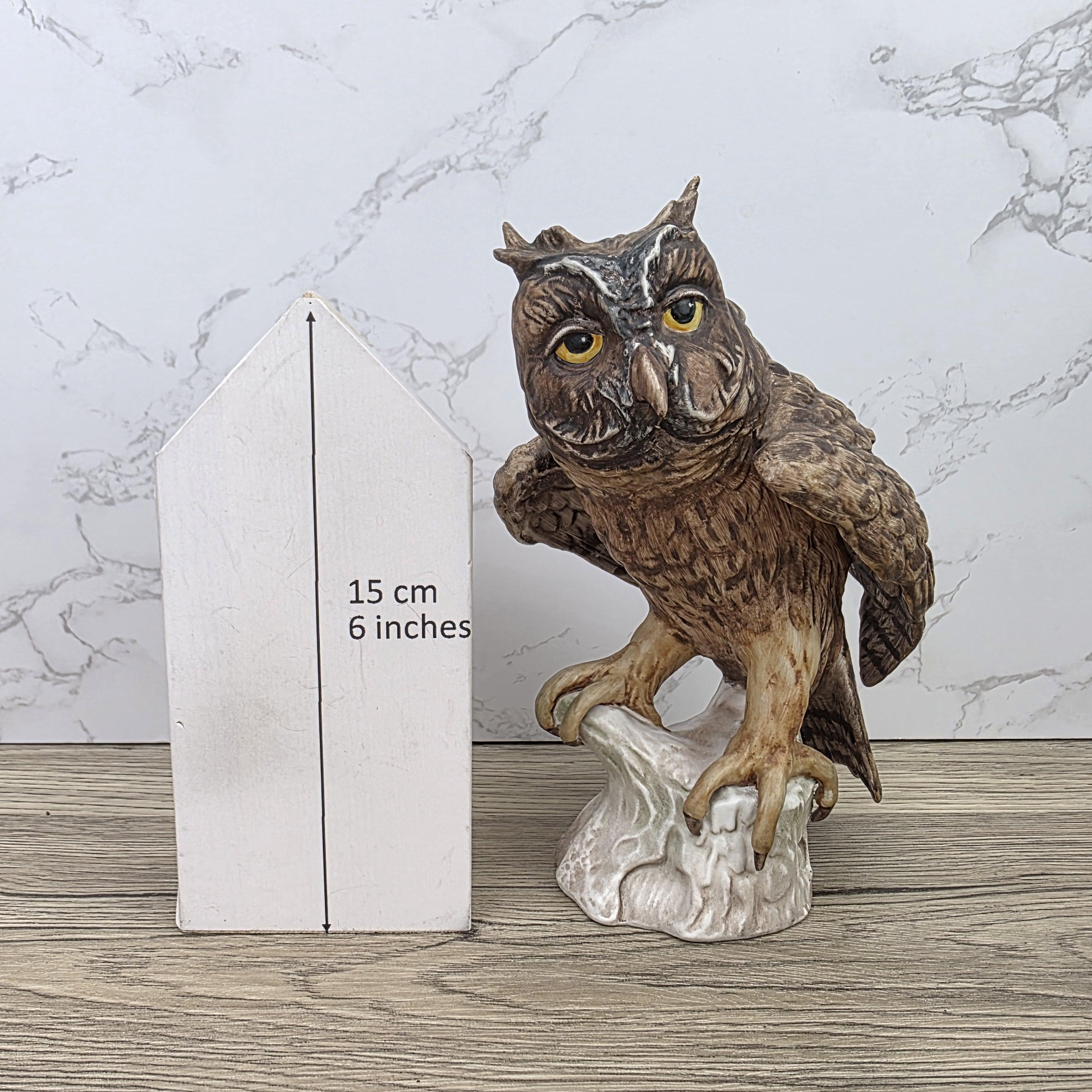 W Goebel Hummel Screech Owl Figurine CV99 1969 | West Germany Hand Painted Porcelain Sculpture