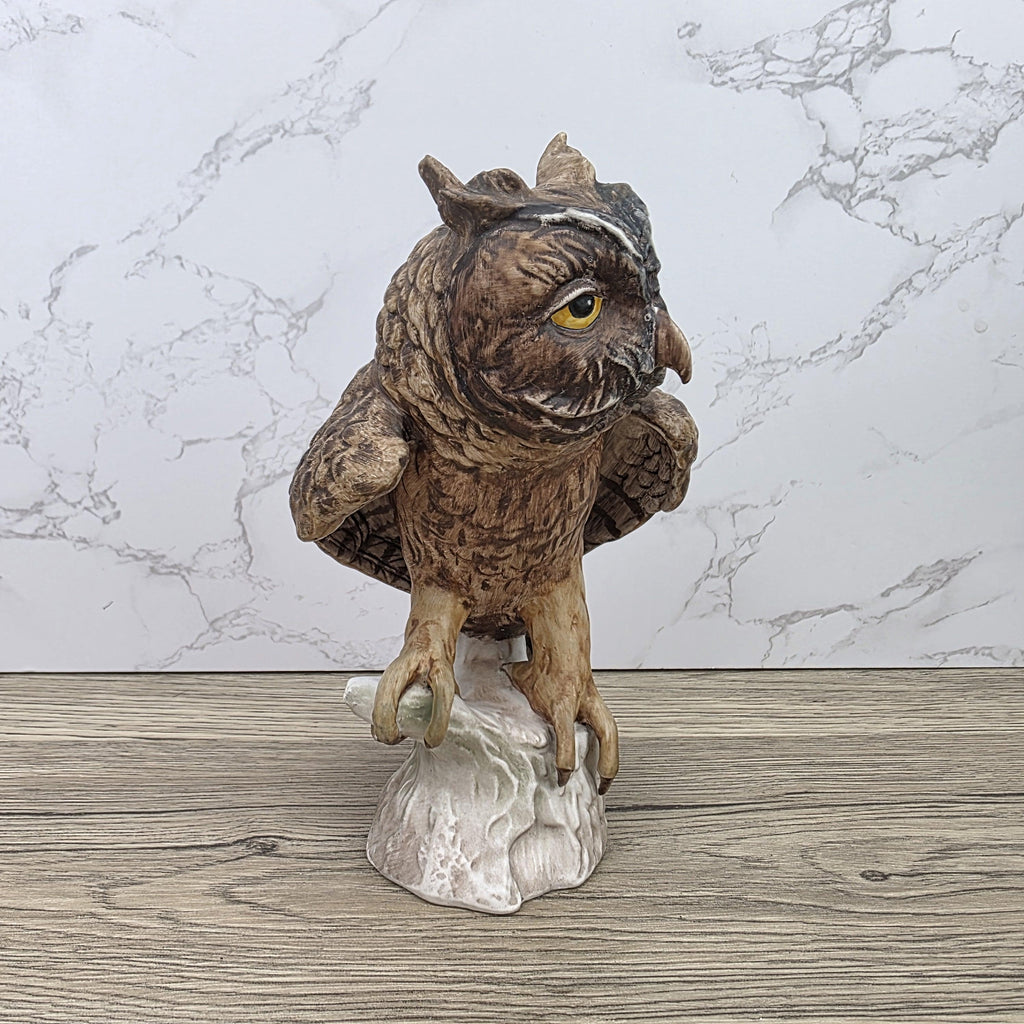 W Goebel Hummel Screech Owl Figurine CV99 1969 | West Germany Hand Painted Porcelain Sculpture