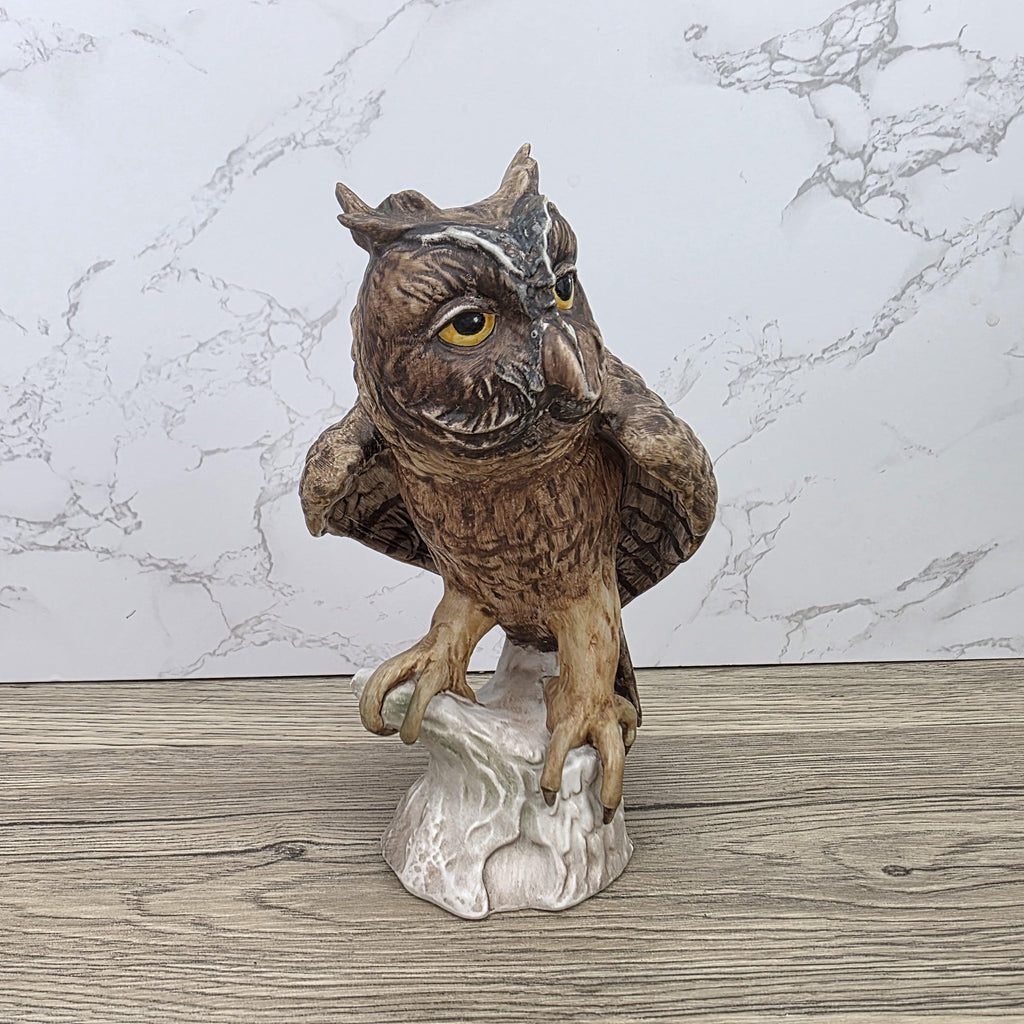 W Goebel Hummel Screech Owl Figurine CV99 1969 | West Germany Hand Painted Porcelain Sculpture