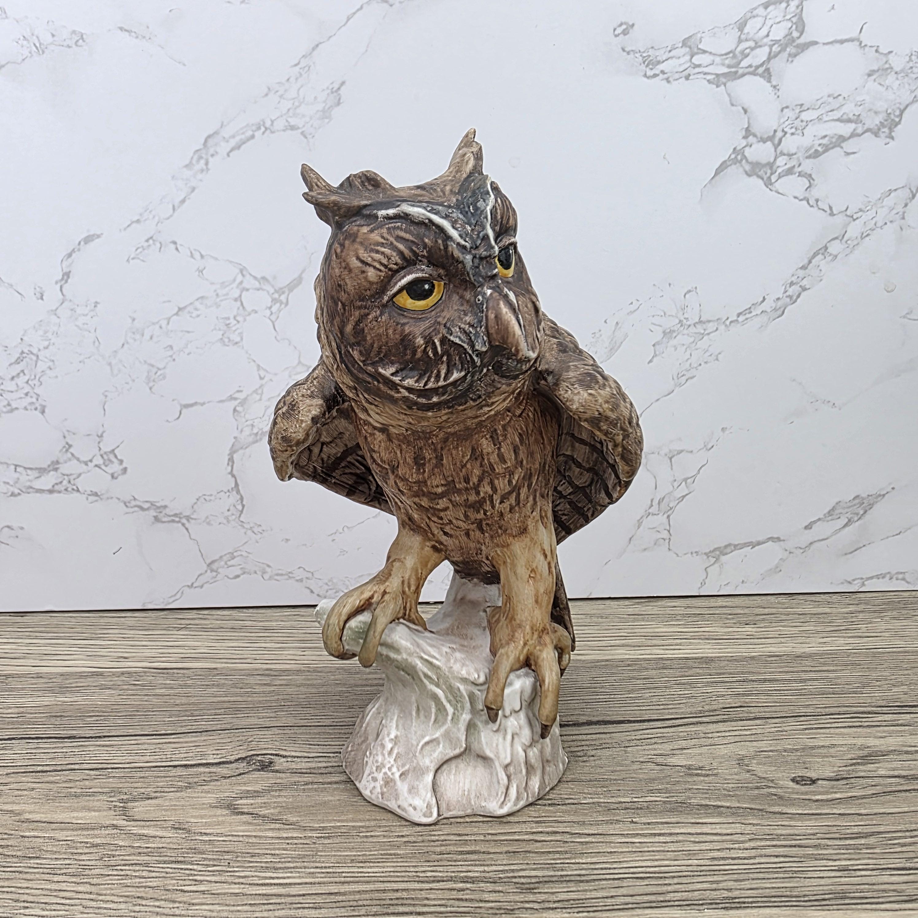 W Goebel Hummel Screech Owl Figurine CV99 1969 | West Germany Hand Painted Porcelain Sculpture