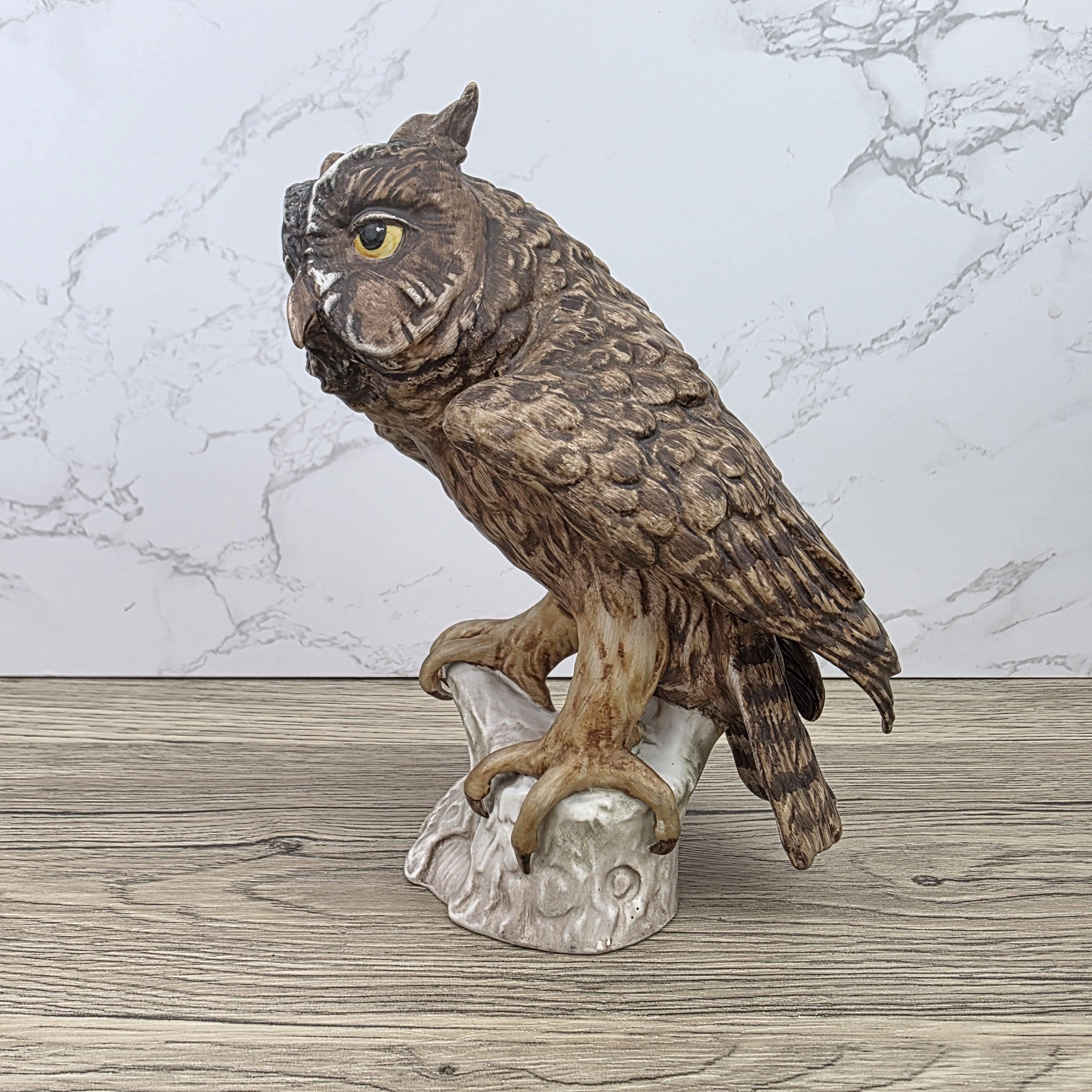 W Goebel Hummel Screech Owl Figurine CV99 1969 | West Germany Hand Painted Porcelain Sculpture