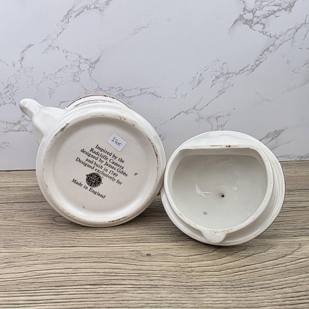 Vintage Architectural Ceramic Teapot | Radcliffe Camera Design | Past Times England Collectible Oxford Landmark