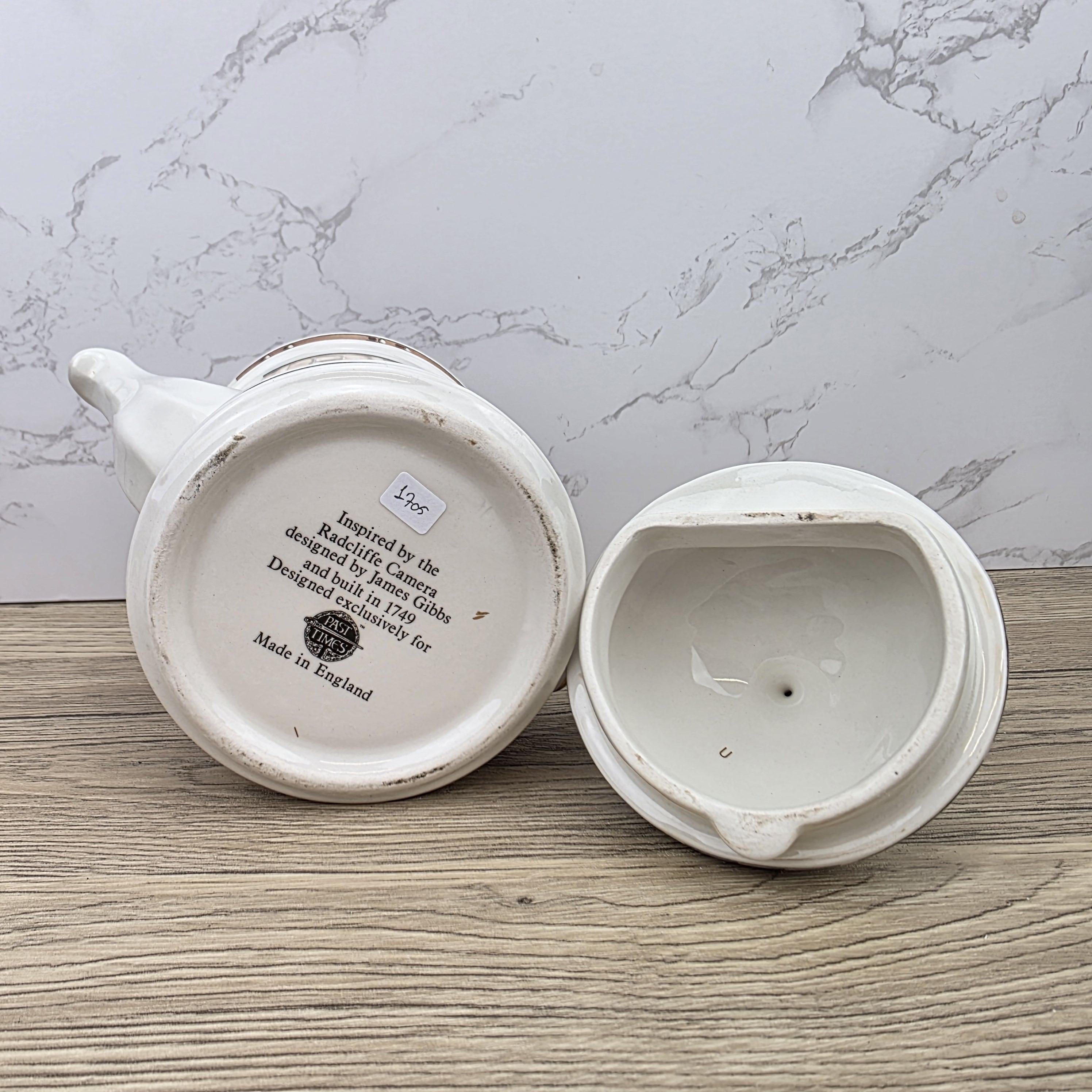 Vintage Architectural Ceramic Teapot | Radcliffe Camera Design | Past Times England Collectible Oxford Landmark
