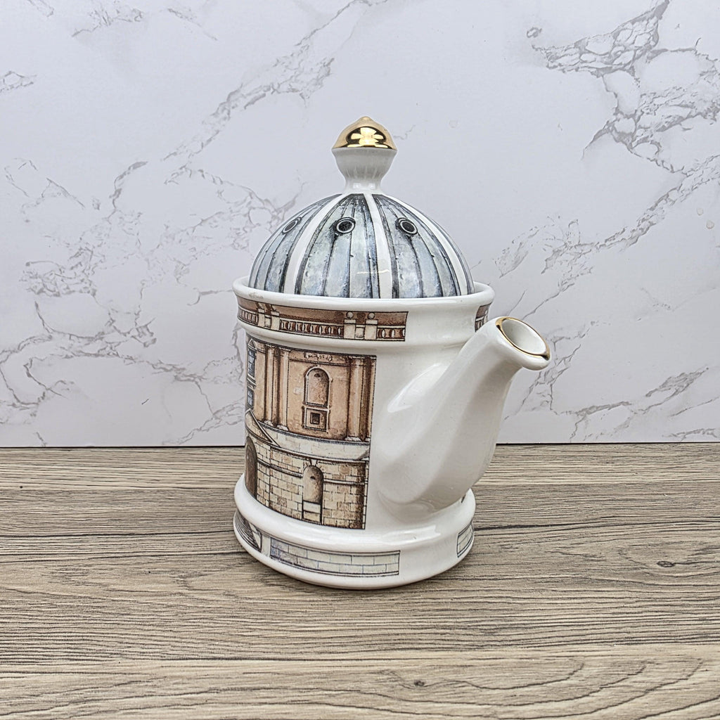 Vintage Architectural Ceramic Teapot | Radcliffe Camera Design | Past Times England Collectible Oxford Landmark