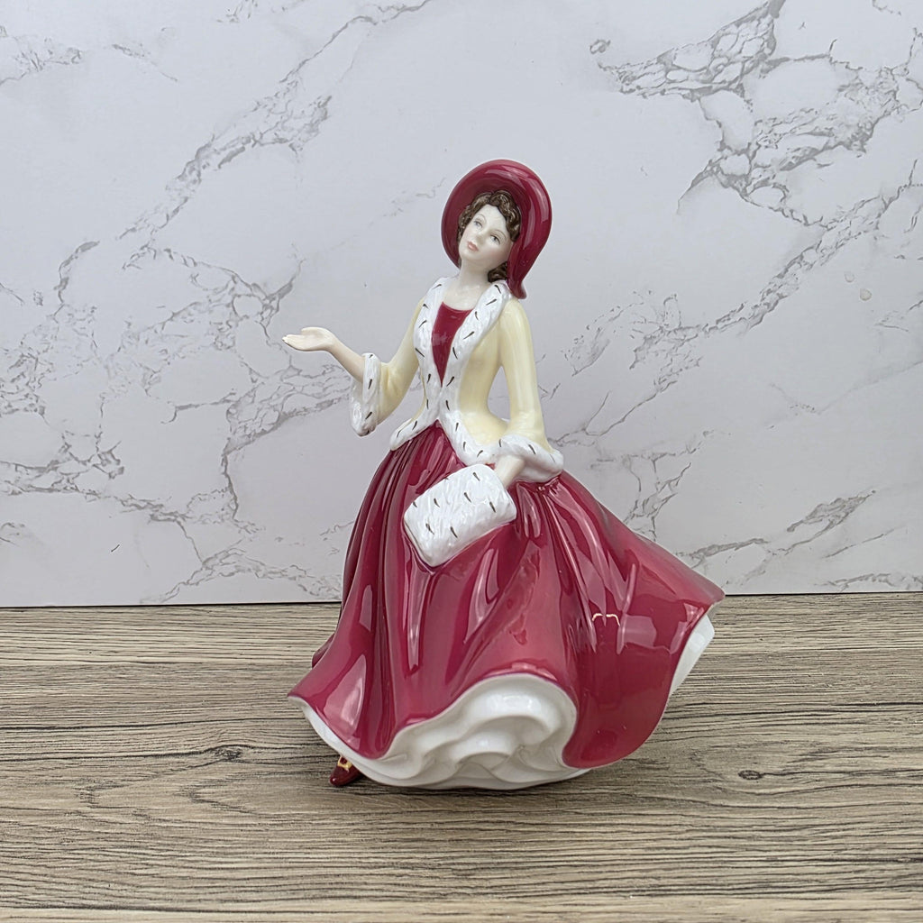 Royal Doulton Pretty Ladies Christmas Day HN5350 Porcelain Lady Figurine Hand Decorated England