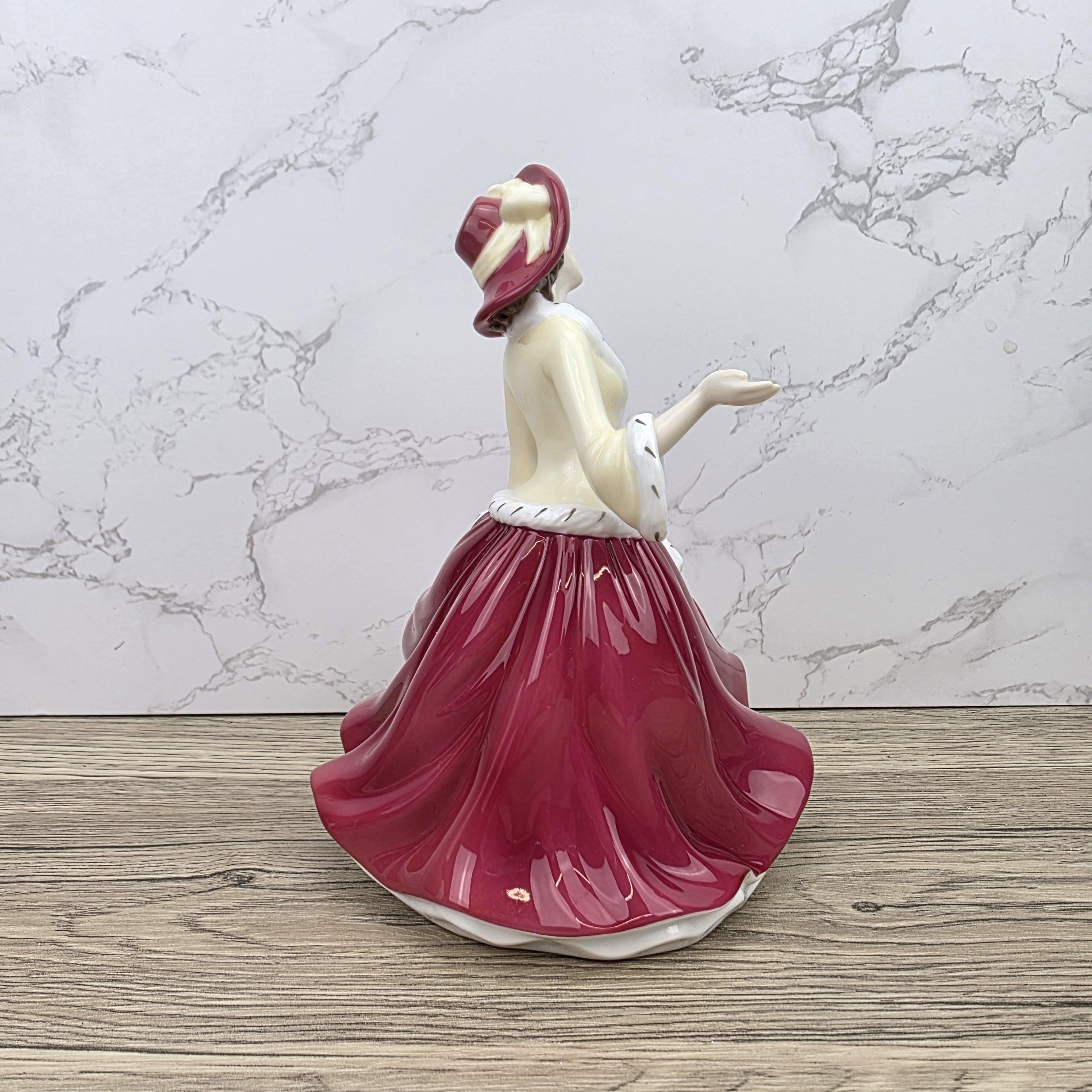 Royal Doulton Pretty Ladies Christmas Day HN5350 Porcelain Lady Figurine Hand Decorated England