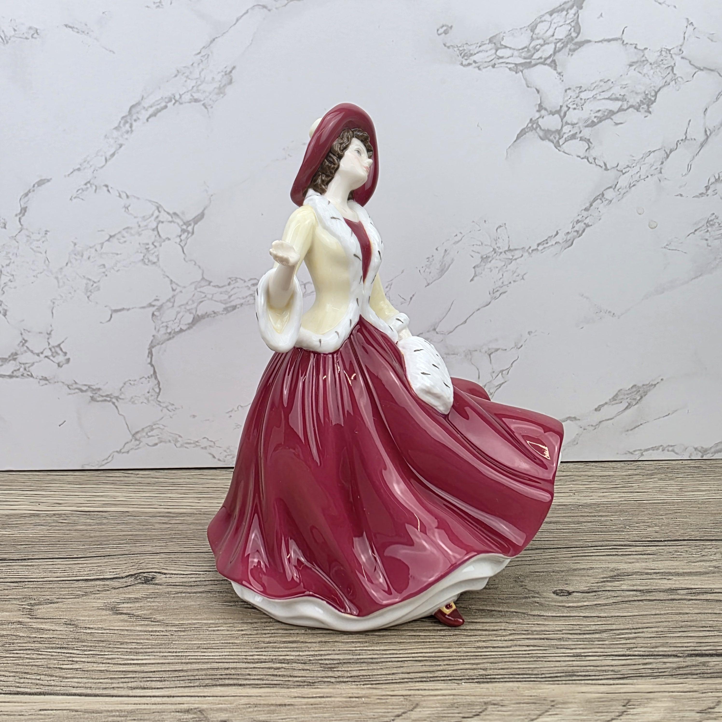 Royal Doulton Pretty Ladies Christmas Day HN5350 Porcelain Lady Figurine Hand Decorated England