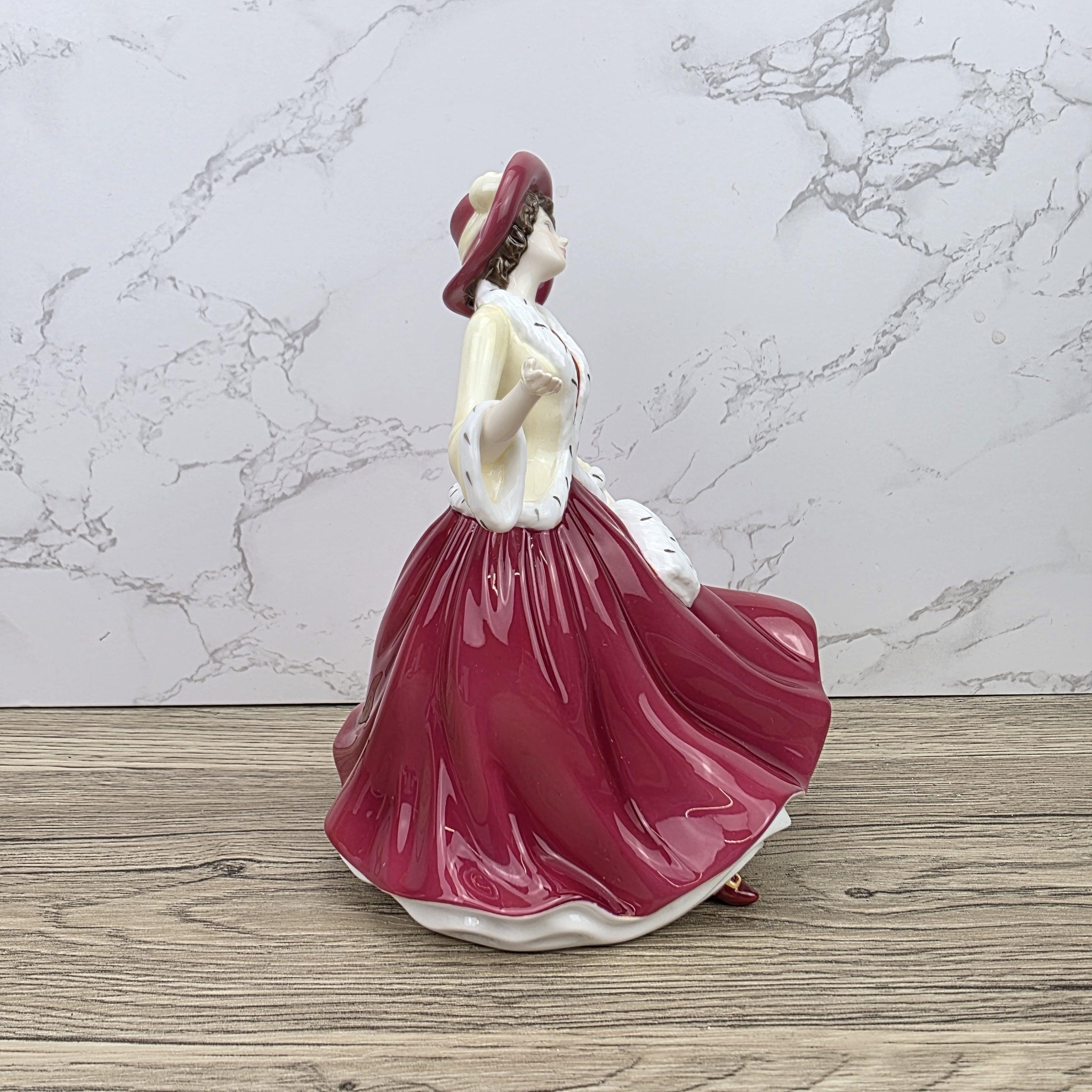 Royal Doulton Pretty Ladies Christmas Day HN5350 Porcelain Lady Figurine Hand Decorated England