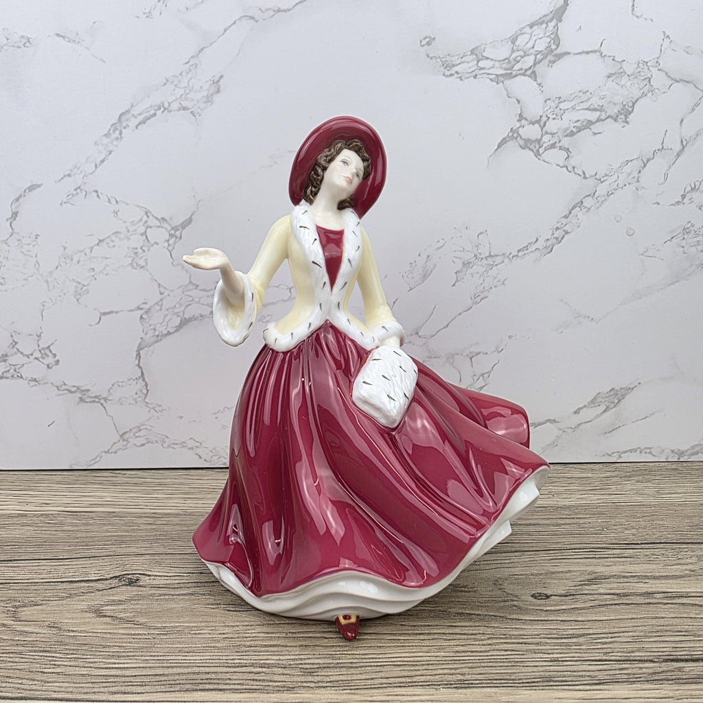Royal Doulton Pretty Ladies Christmas Day HN5350 Porcelain Lady Figurine Hand Decorated England