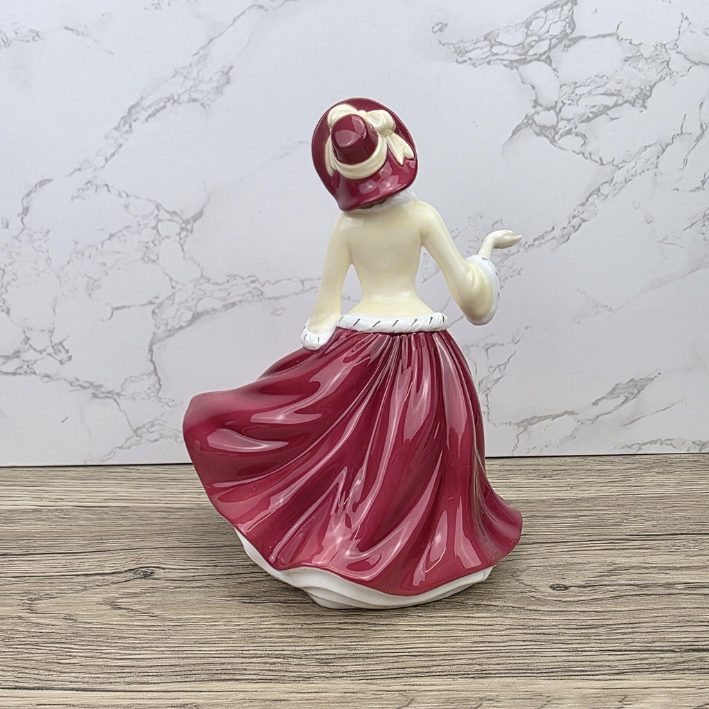 Royal Doulton Pretty Ladies Christmas Day HN5350 Porcelain Lady Figurine Hand Decorated England