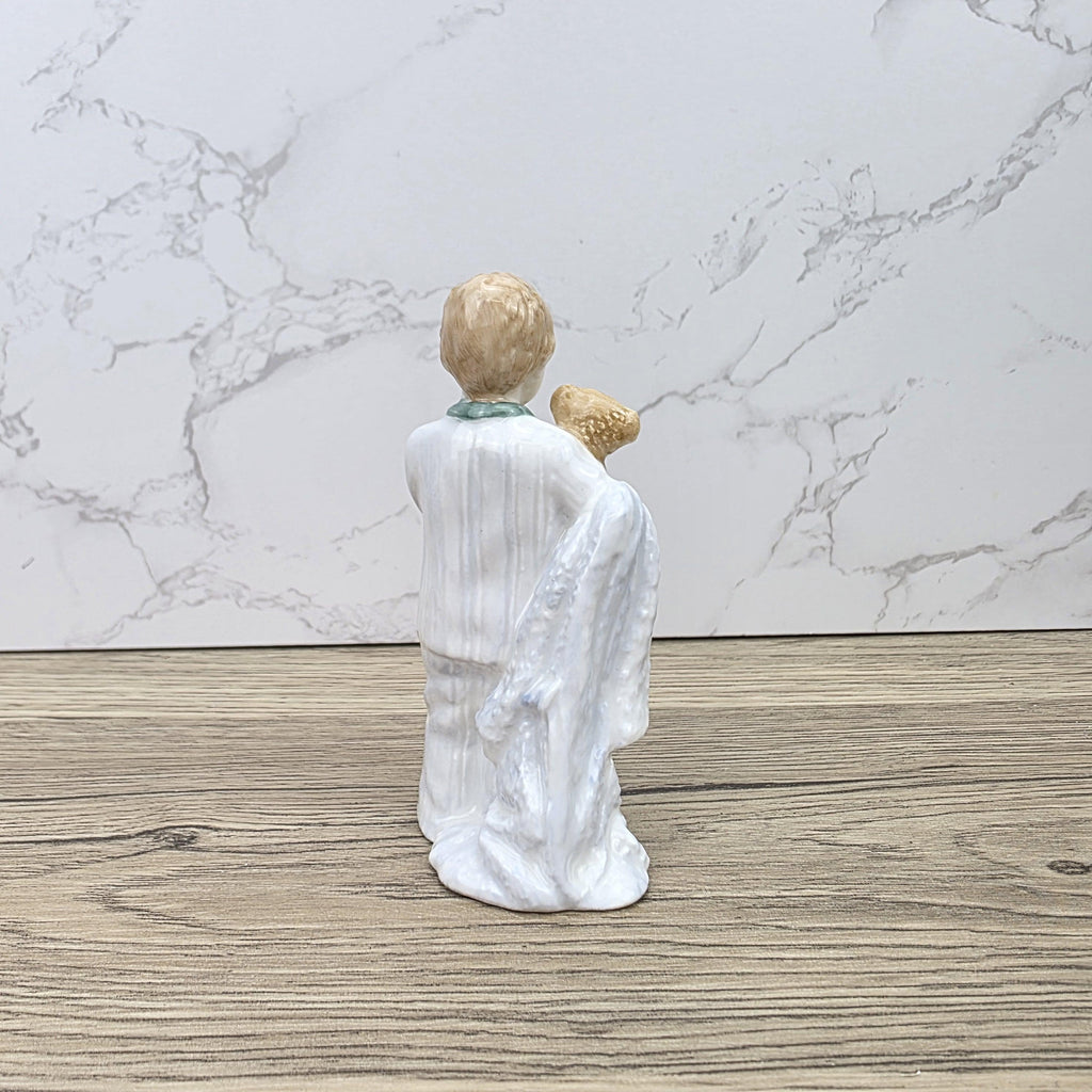 Vintage Royal Doulton Sleepy Head HN3761 Porcelain Child Figurine Hand Decorated England 1985 Collectible