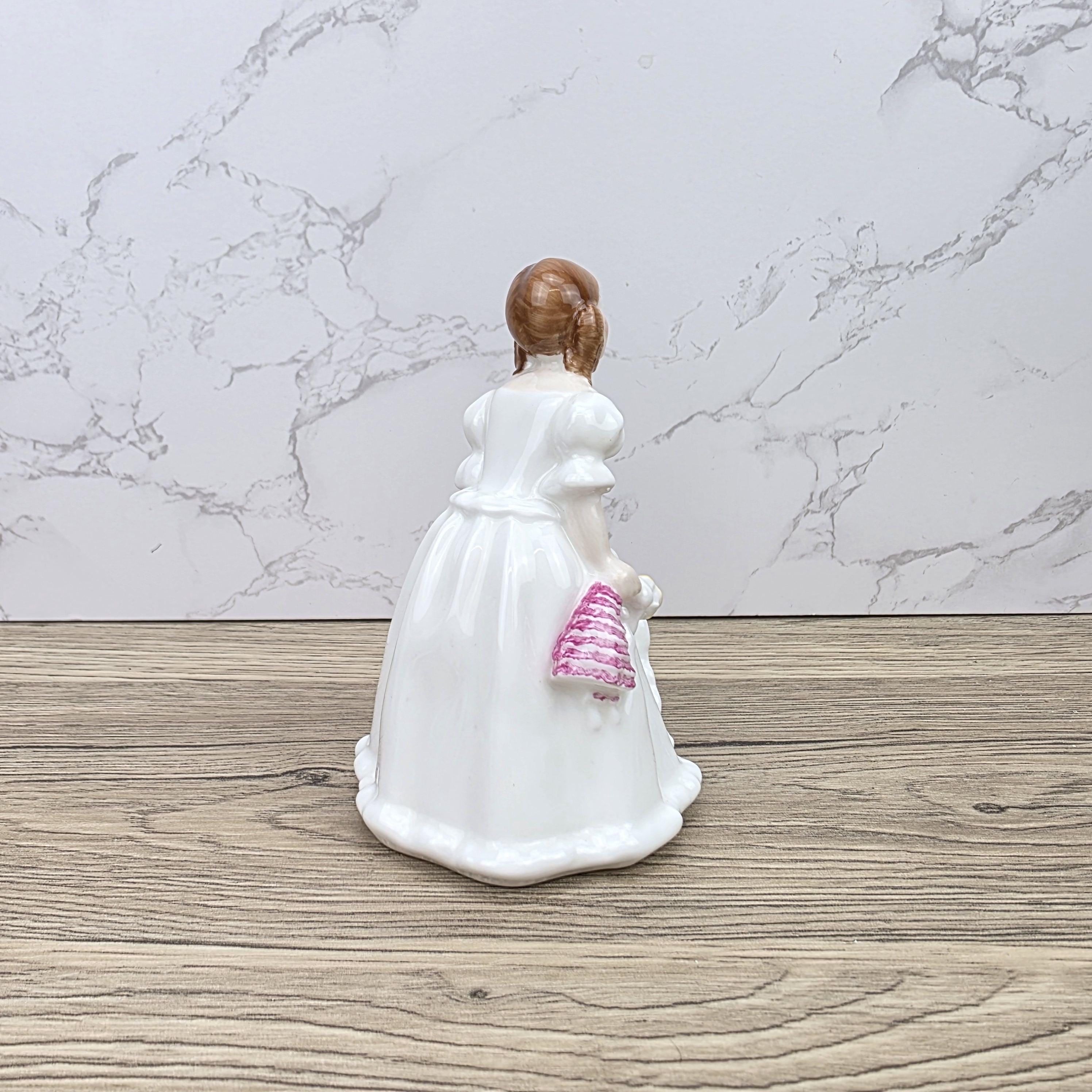 Vintage Royal Doulton Lynsey HN3043 Porcelain Girl Figurine Hand Decorated England 1984 Bone China