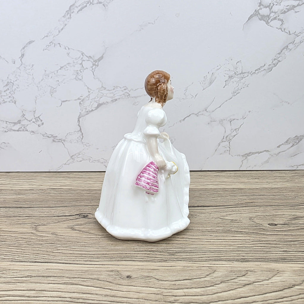 Vintage Royal Doulton Lynsey HN3043 Porcelain Girl Figurine Hand Decorated England 1984 Bone China