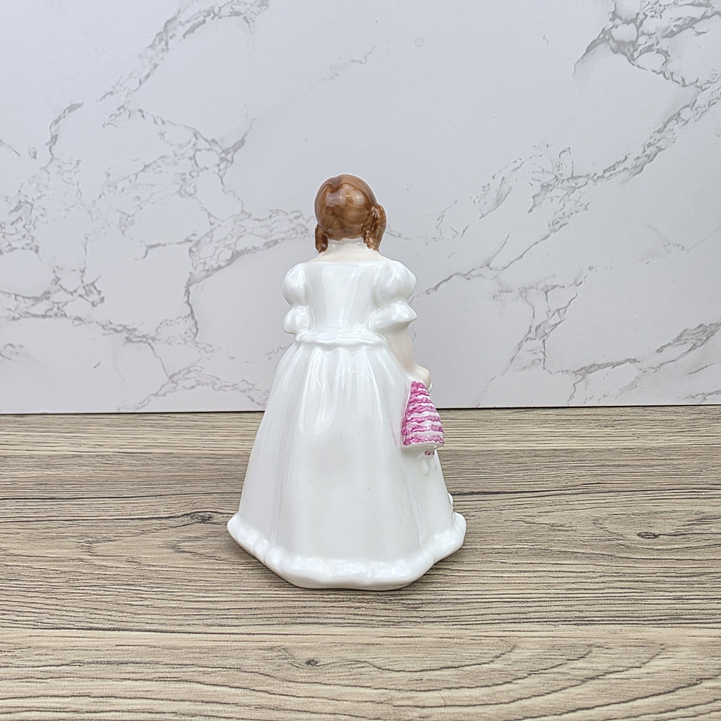 Vintage Royal Doulton Lynsey HN3043 Porcelain Girl Figurine Hand Decorated England 1984 Bone China