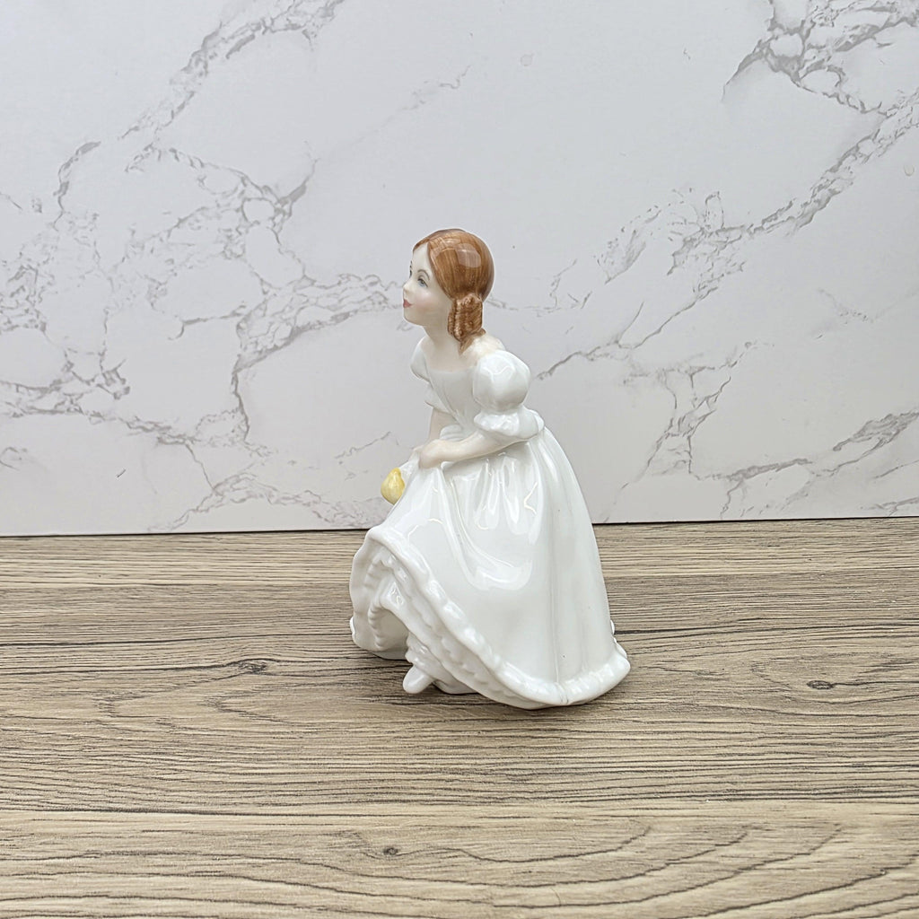 Vintage Royal Doulton Lynsey HN3043 Porcelain Girl Figurine Hand Decorated England 1984 Bone China