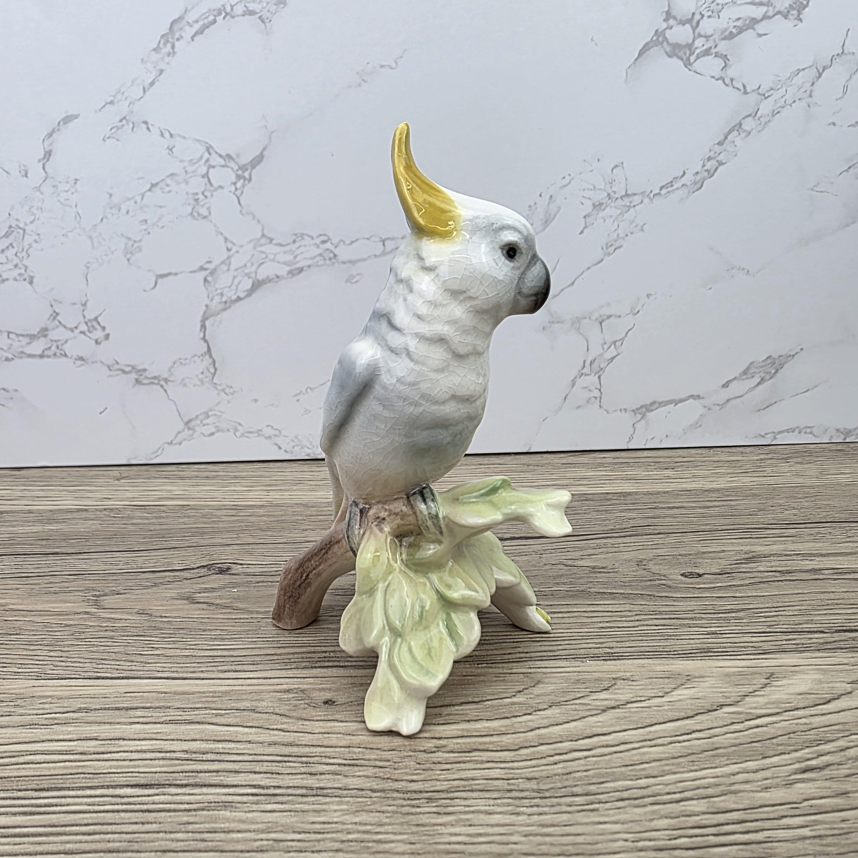 Hummel Goebel Bird Figurine Vintage West Germany Porcelain Parrot Sculpture Collectible