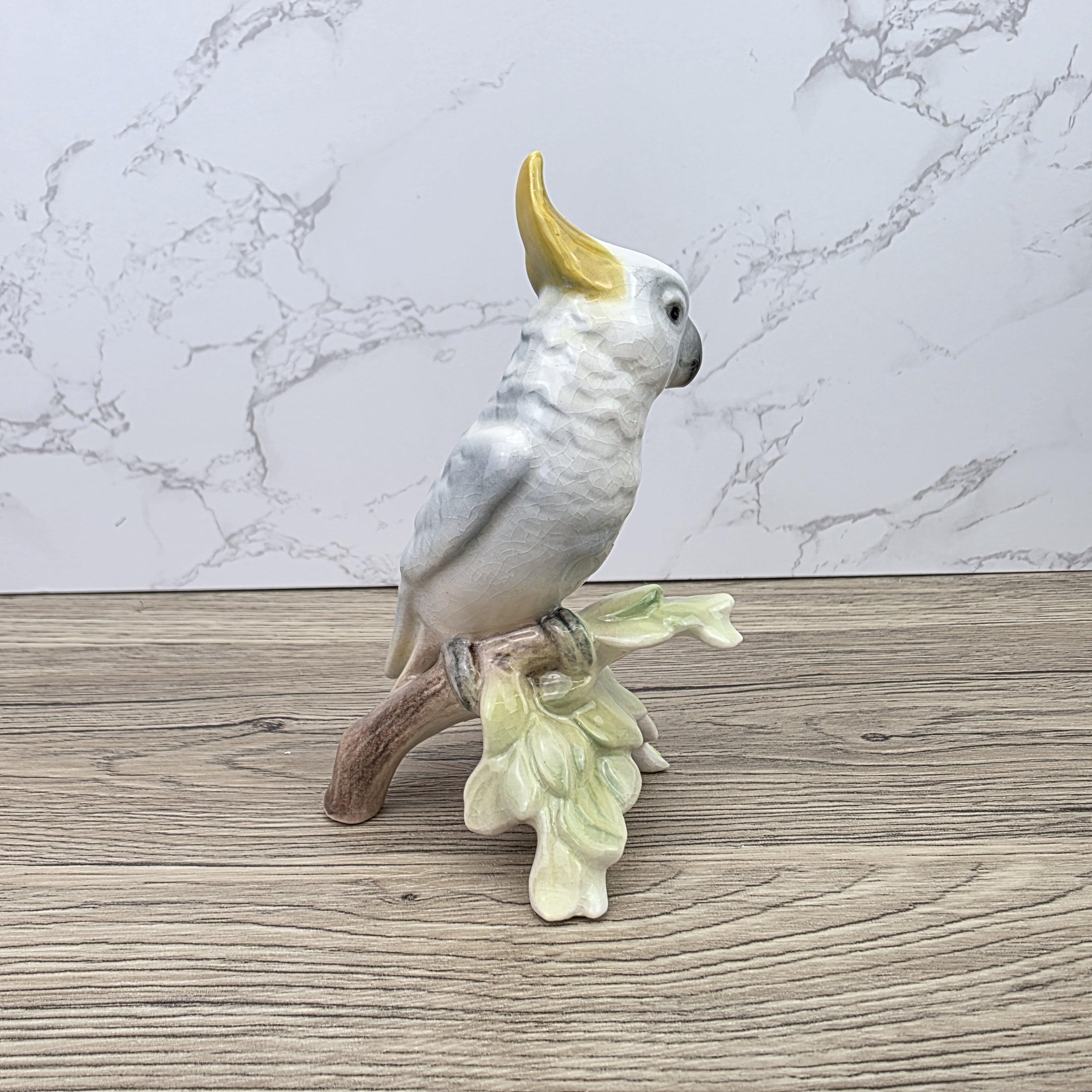 Hummel Goebel Bird Figurine Vintage West Germany Porcelain Parrot Sculpture Collectible