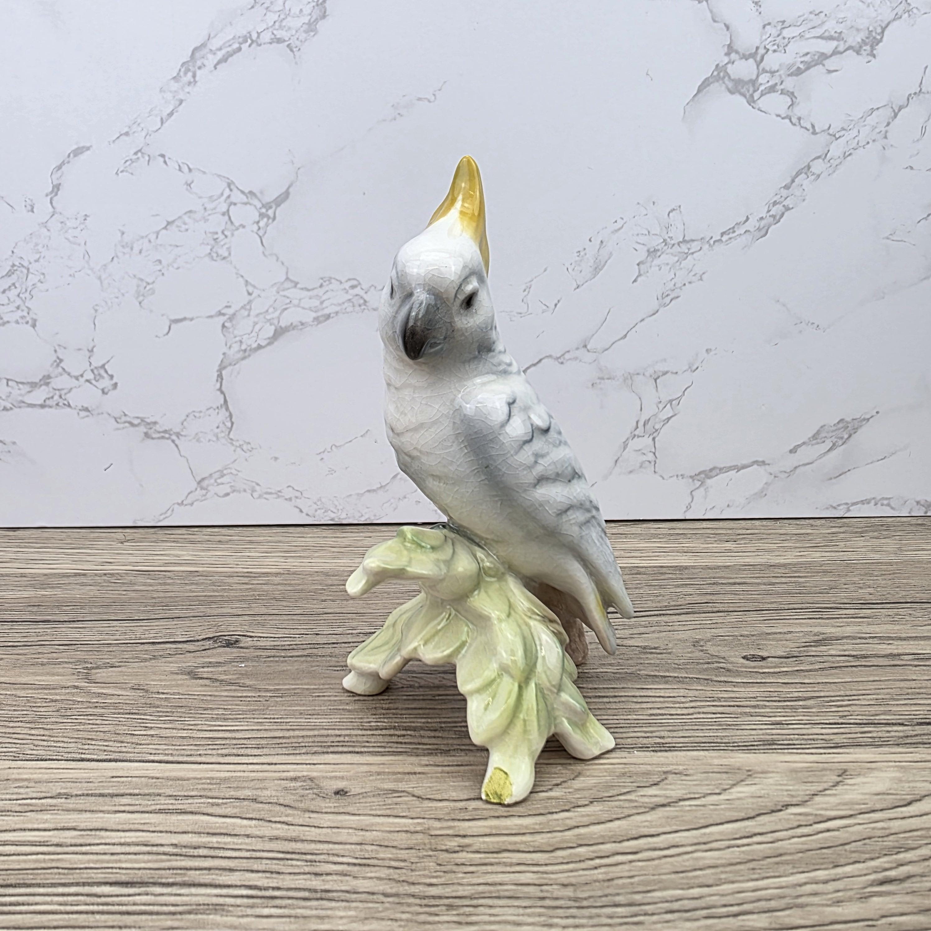 Hummel Goebel Bird Figurine Vintage West Germany Porcelain Parrot Sculpture Collectible