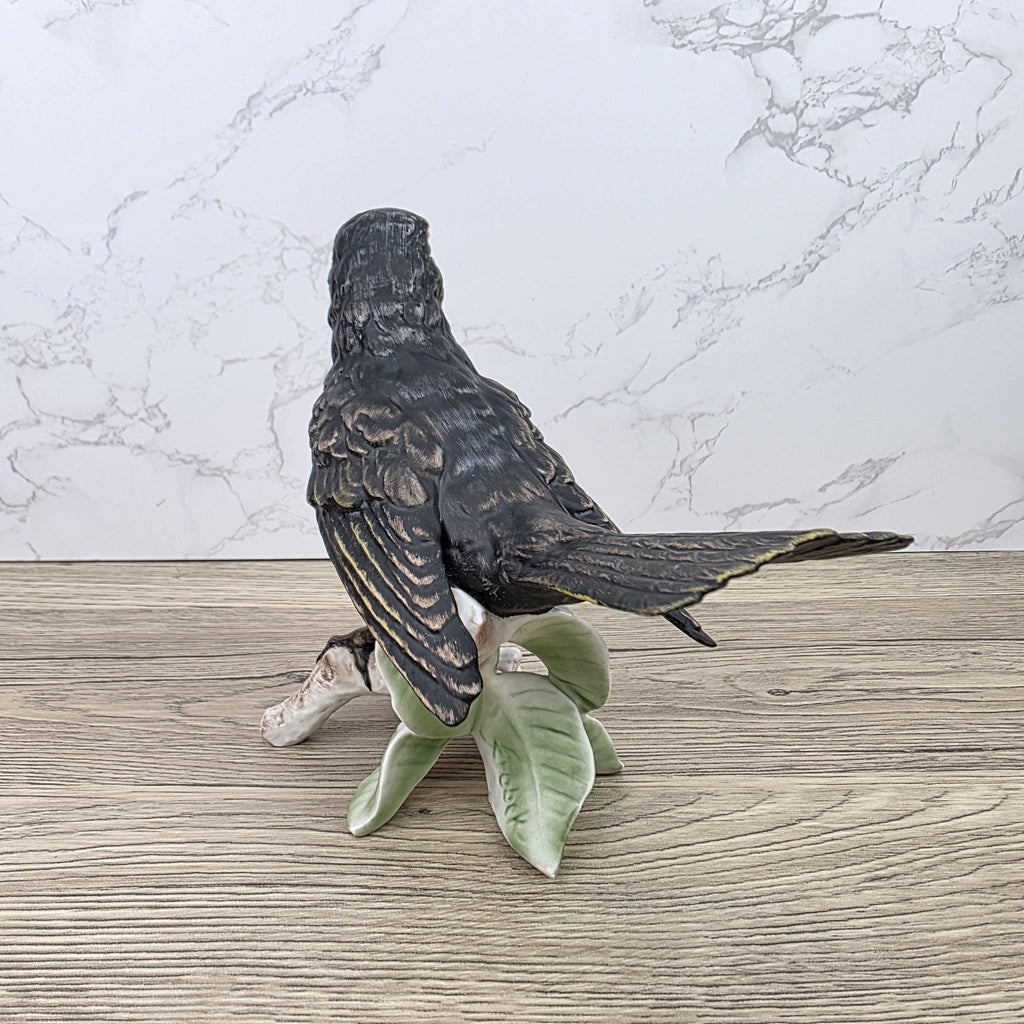 Hummel Goebel Blackbird Figurine Vintage West Germany Porcelain Songbird Collectible Sculpture
