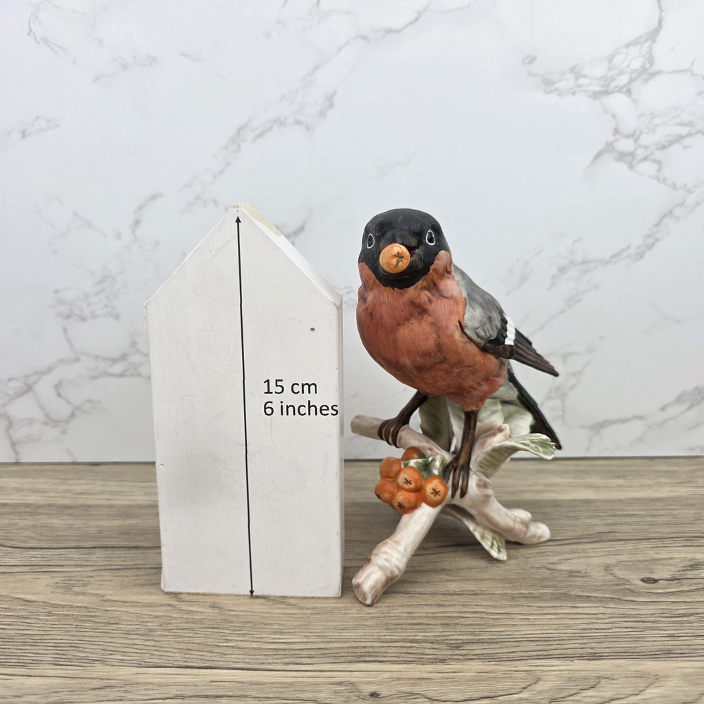 Hummel Goebel Bullfinch Bird Figurine 3813016 | W Germany Porcelain | Vintage Wildlife Collectible Decor Sculpture