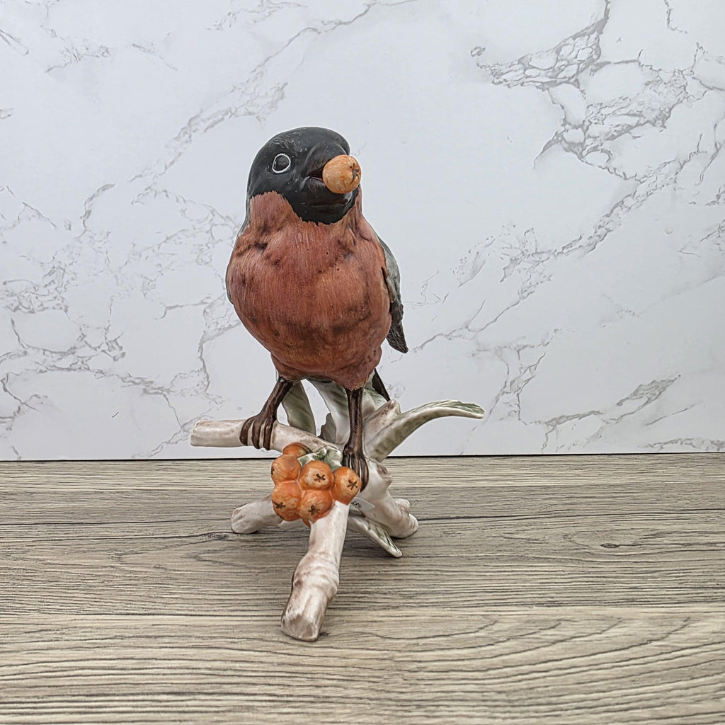 Hummel Goebel Bullfinch Bird Figurine 3813016 | W Germany Porcelain | Vintage Wildlife Collectible Decor Sculpture