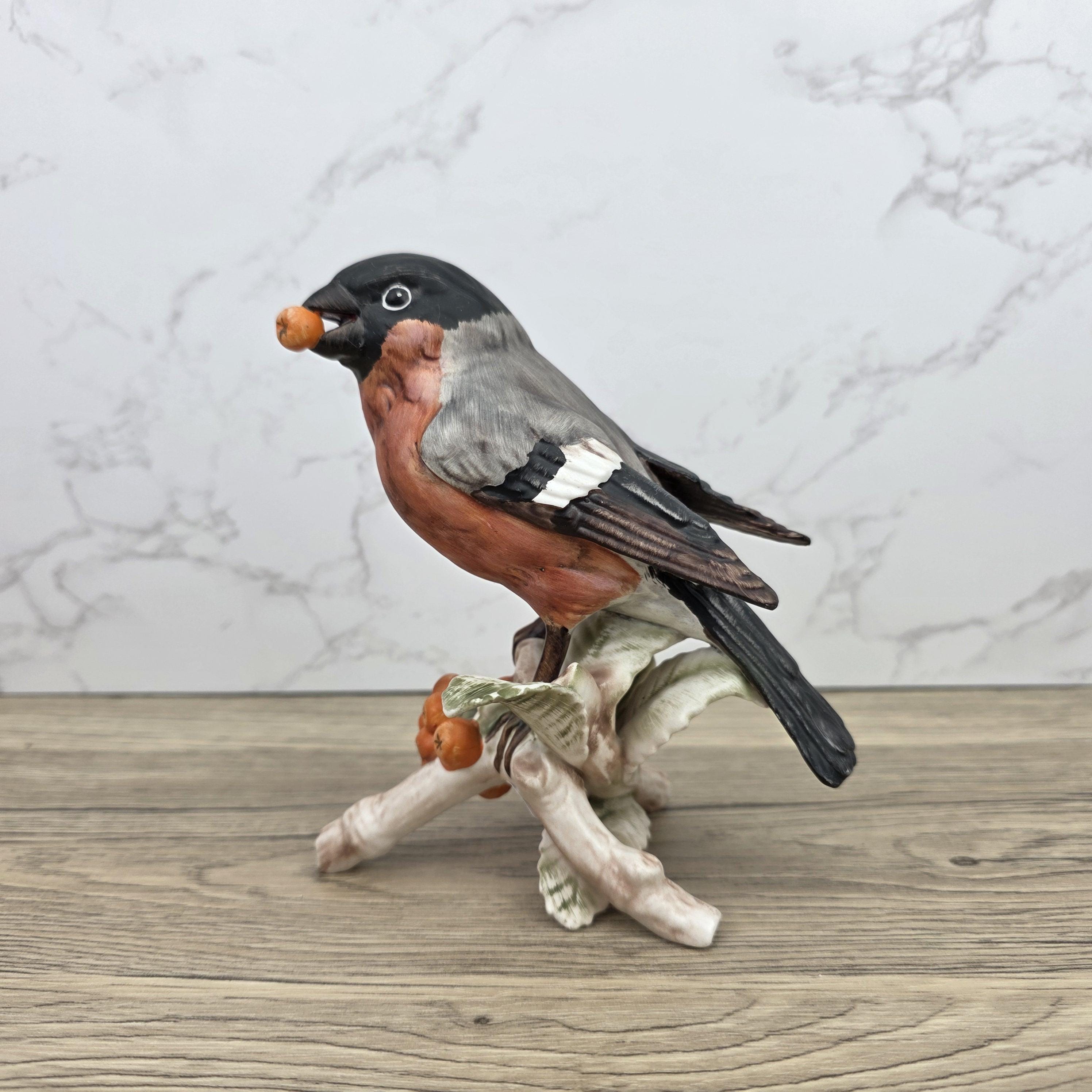 Hummel Goebel Bullfinch Bird Figurine 3813016 | W Germany Porcelain | Vintage Wildlife Collectible Decor Sculpture
