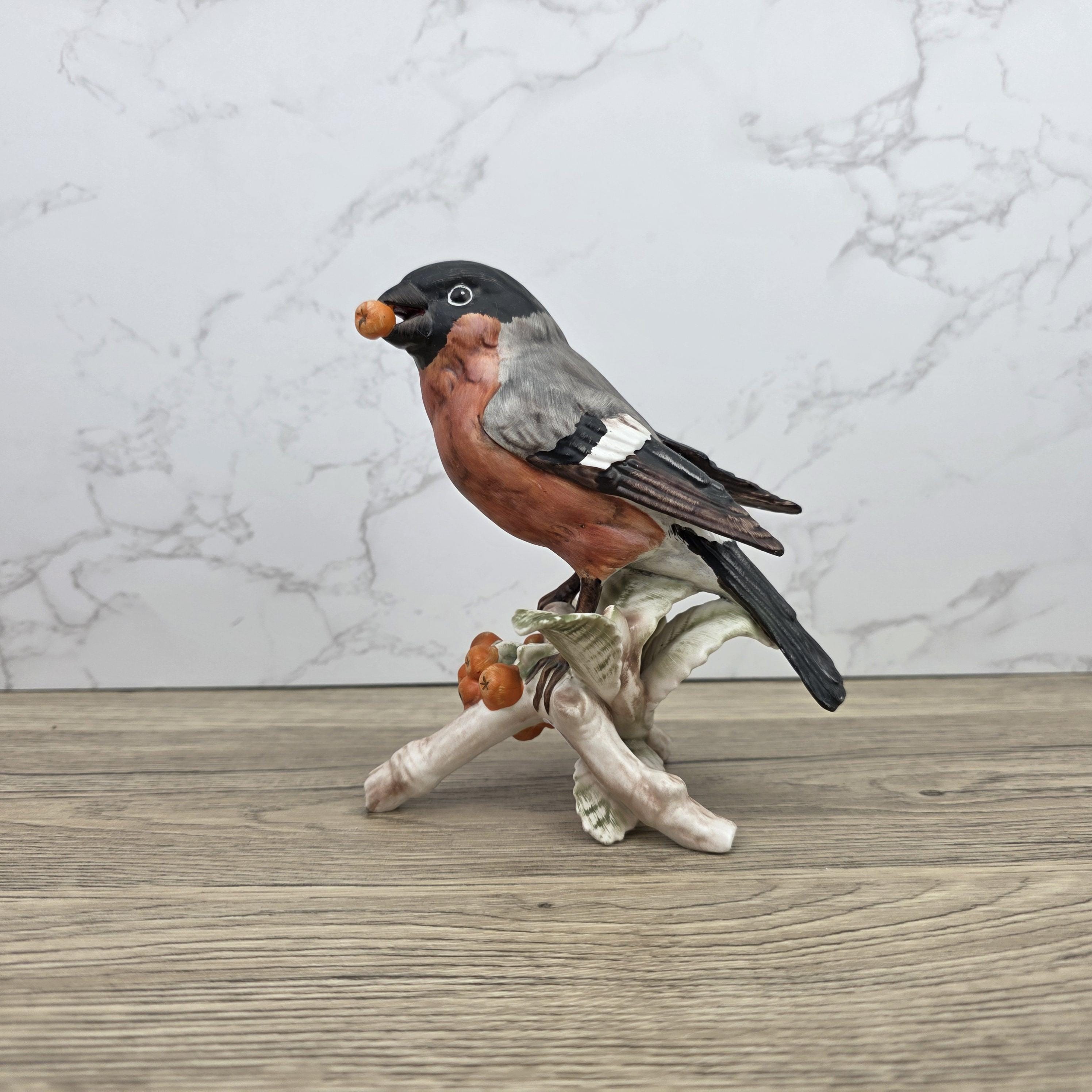 Hummel Goebel Bullfinch Bird Figurine 3813016 | W Germany Porcelain | Vintage Wildlife Collectible Decor Sculpture