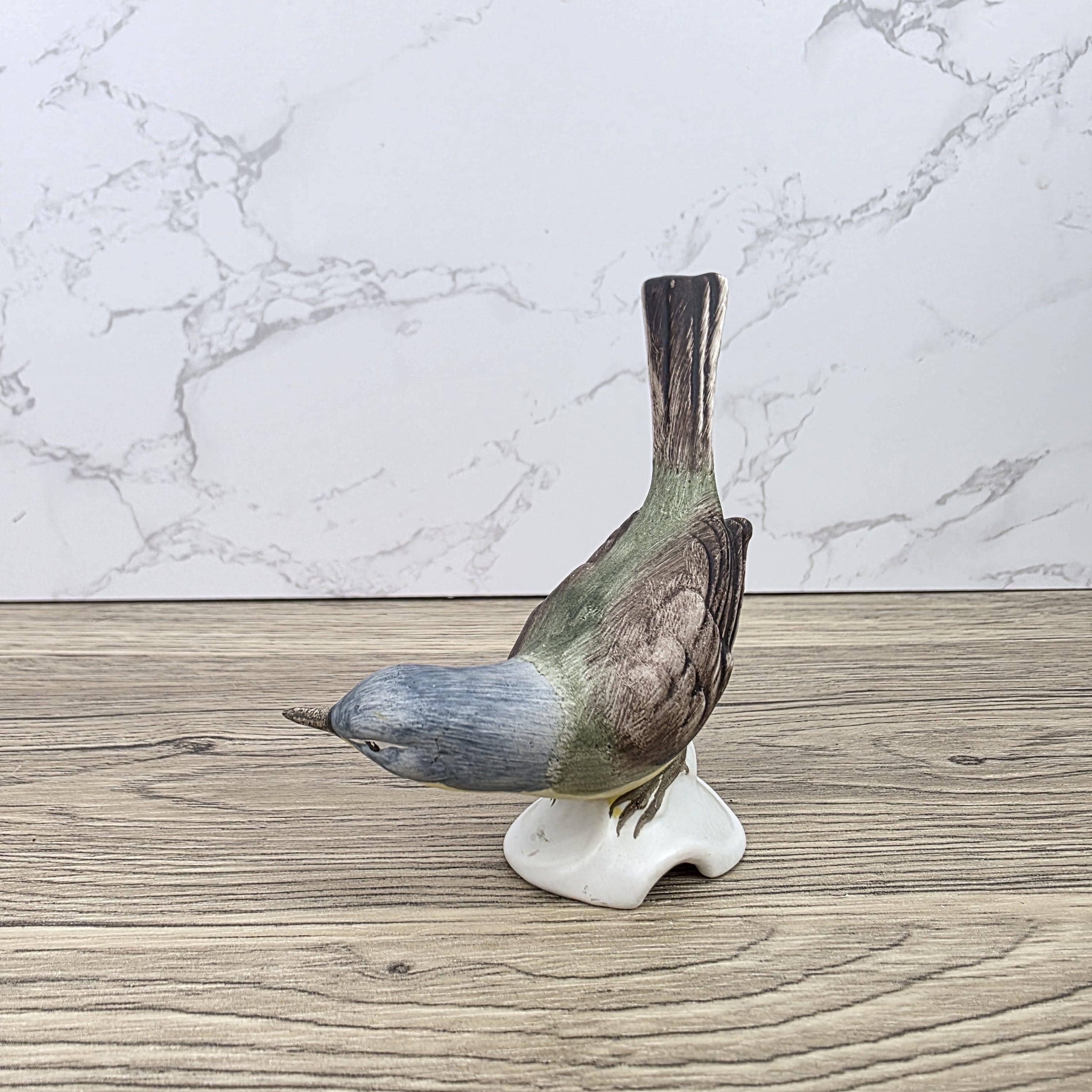 Goebel Hummel Bird Figurine CV32 | West Germany Hand Painted Porcelain Miniature Sculpture Decor