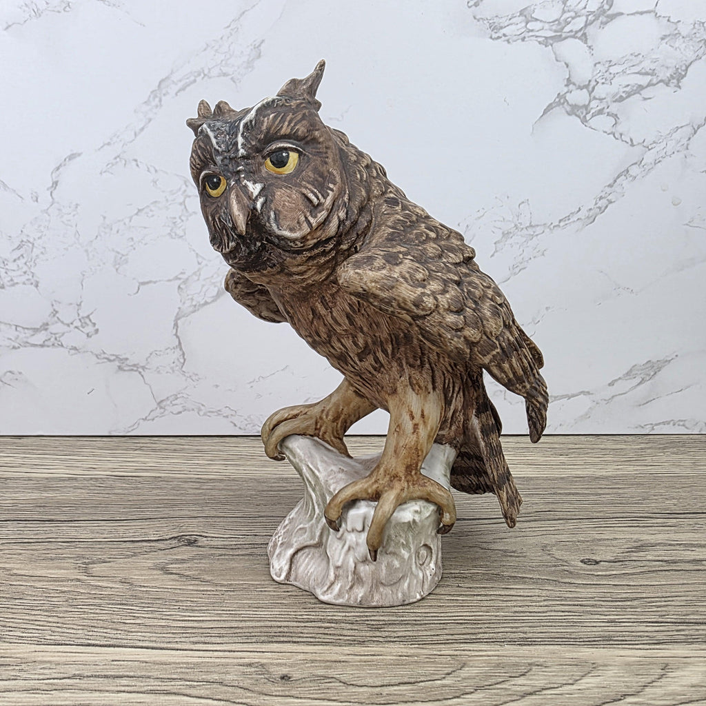 W Goebel Hummel Screech Owl Figurine CV99 1969 | West Germany Hand Painted Porcelain Sculpture