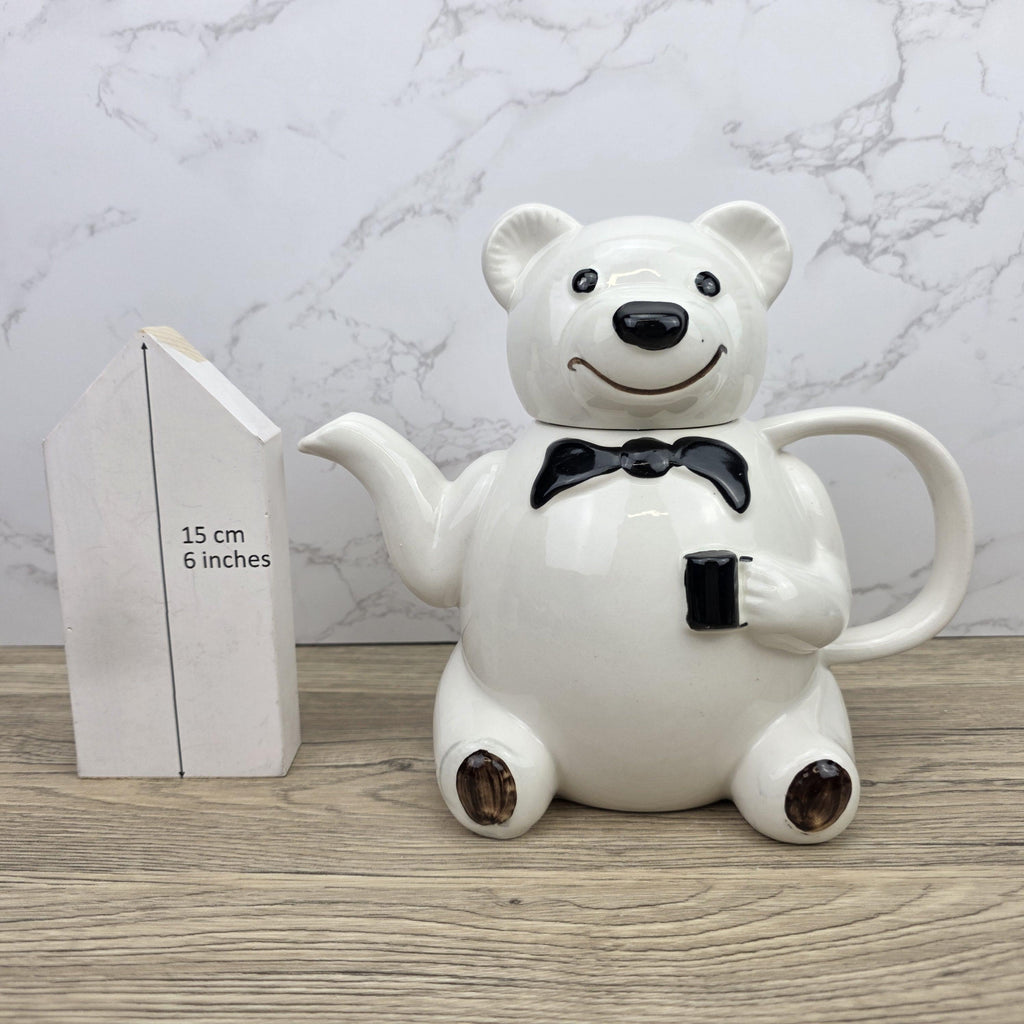 Bear Shaped Ceramic Teapot With Lid | Price & Kensington Novelty Tea Pot | 1980s English Pottery