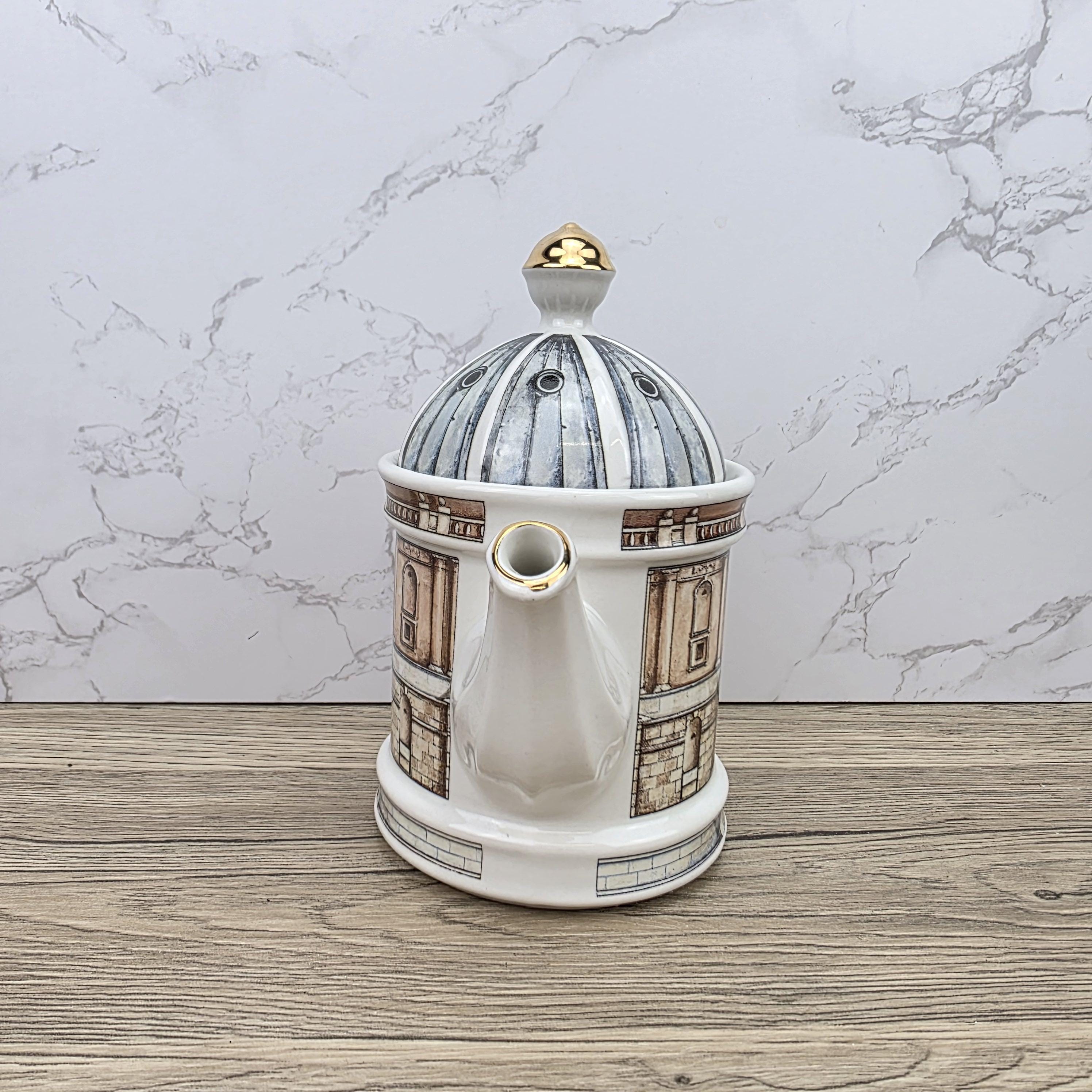 Vintage Architectural Ceramic Teapot | Radcliffe Camera Design | Past Times England Collectible Oxford Landmark