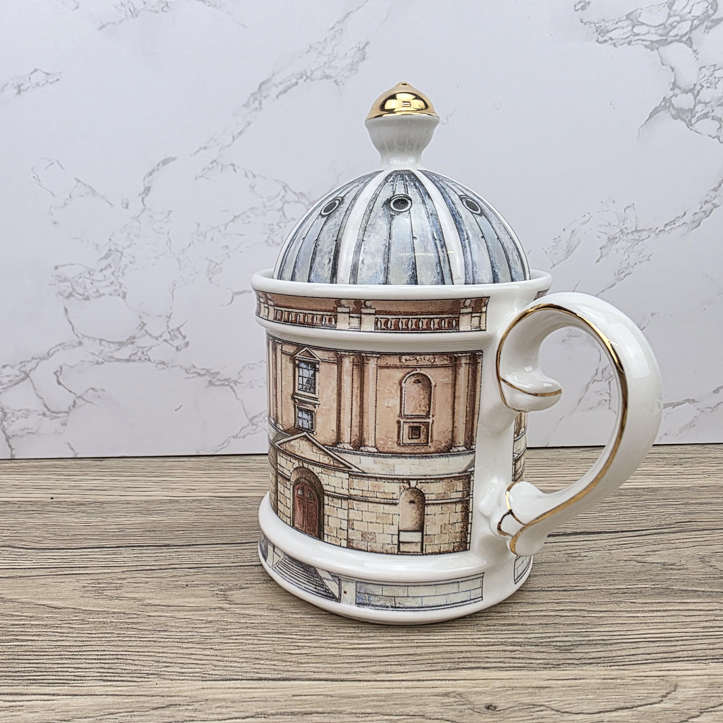 Vintage Architectural Ceramic Teapot | Radcliffe Camera Design | Past Times England Collectible Oxford Landmark