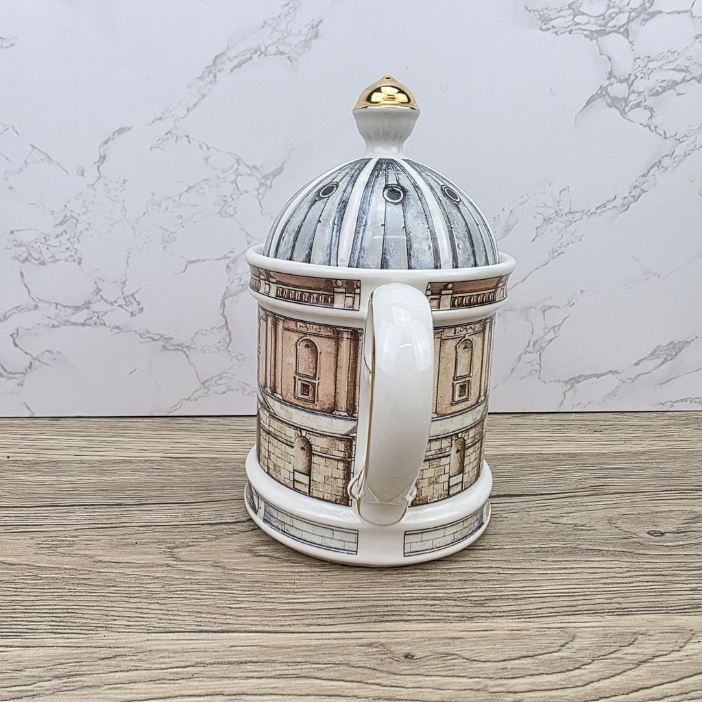 Vintage Architectural Ceramic Teapot | Radcliffe Camera Design | Past Times England Collectible Oxford Landmark