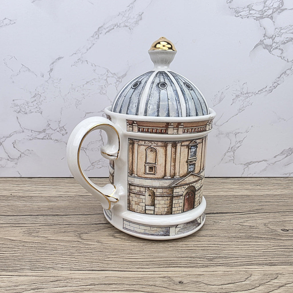 Vintage Architectural Ceramic Teapot | Radcliffe Camera Design | Past Times England Collectible Oxford Landmark