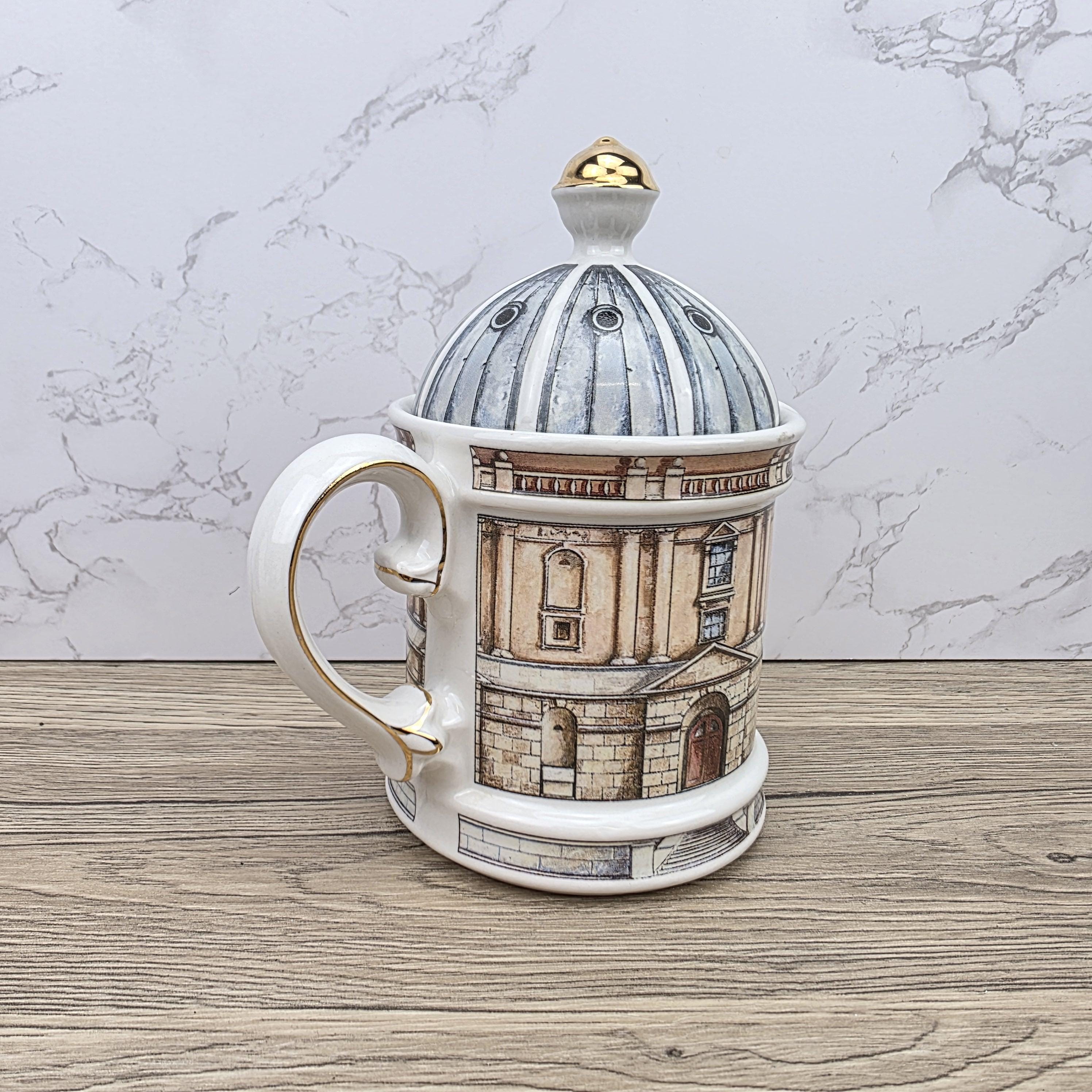Vintage Architectural Ceramic Teapot | Radcliffe Camera Design | Past Times England Collectible Oxford Landmark