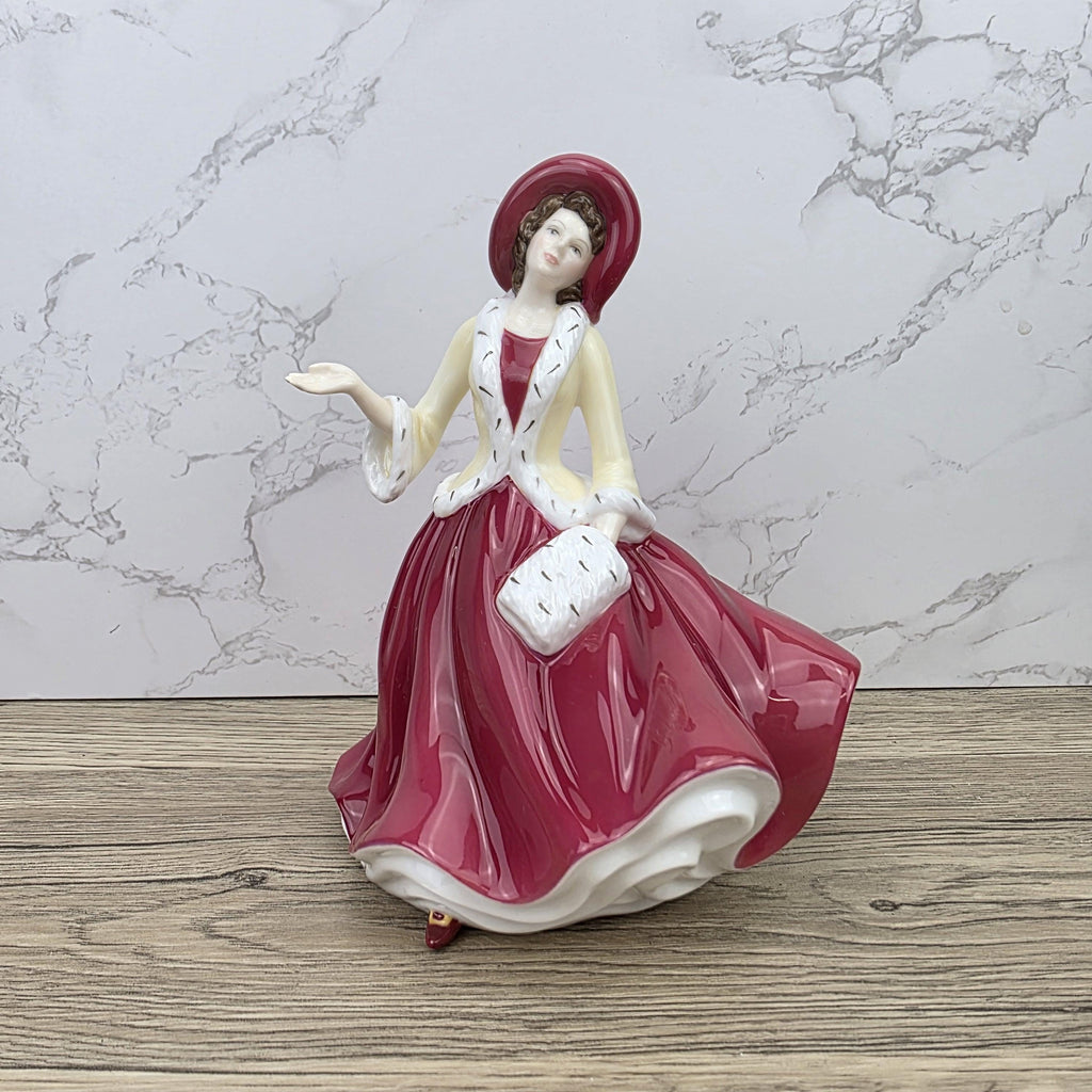 Royal Doulton Pretty Ladies Christmas Day HN5350 Porcelain Lady Figurine Hand Decorated England