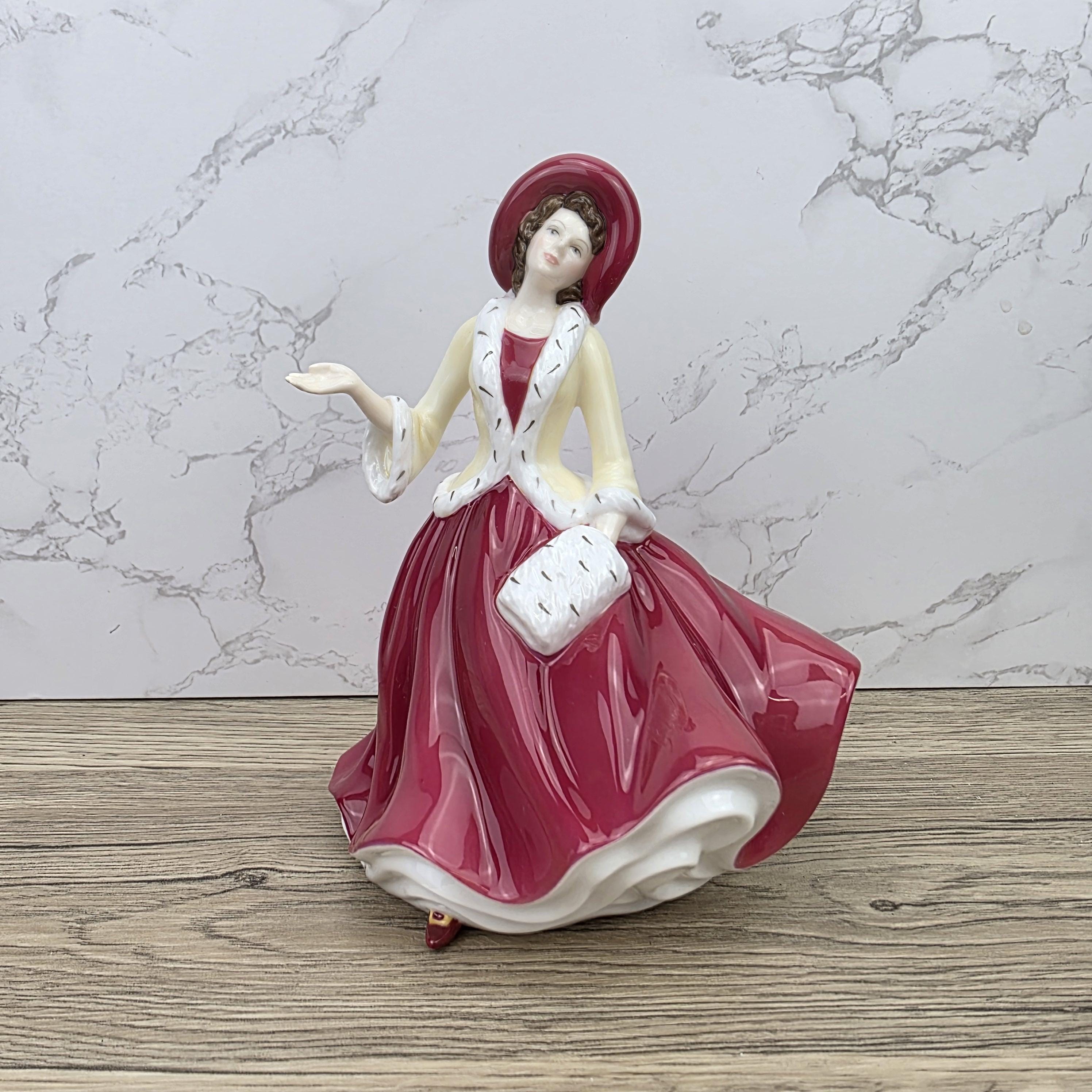 Royal Doulton Pretty Ladies Christmas Day HN5350 Porcelain Lady Figurine Hand Decorated England