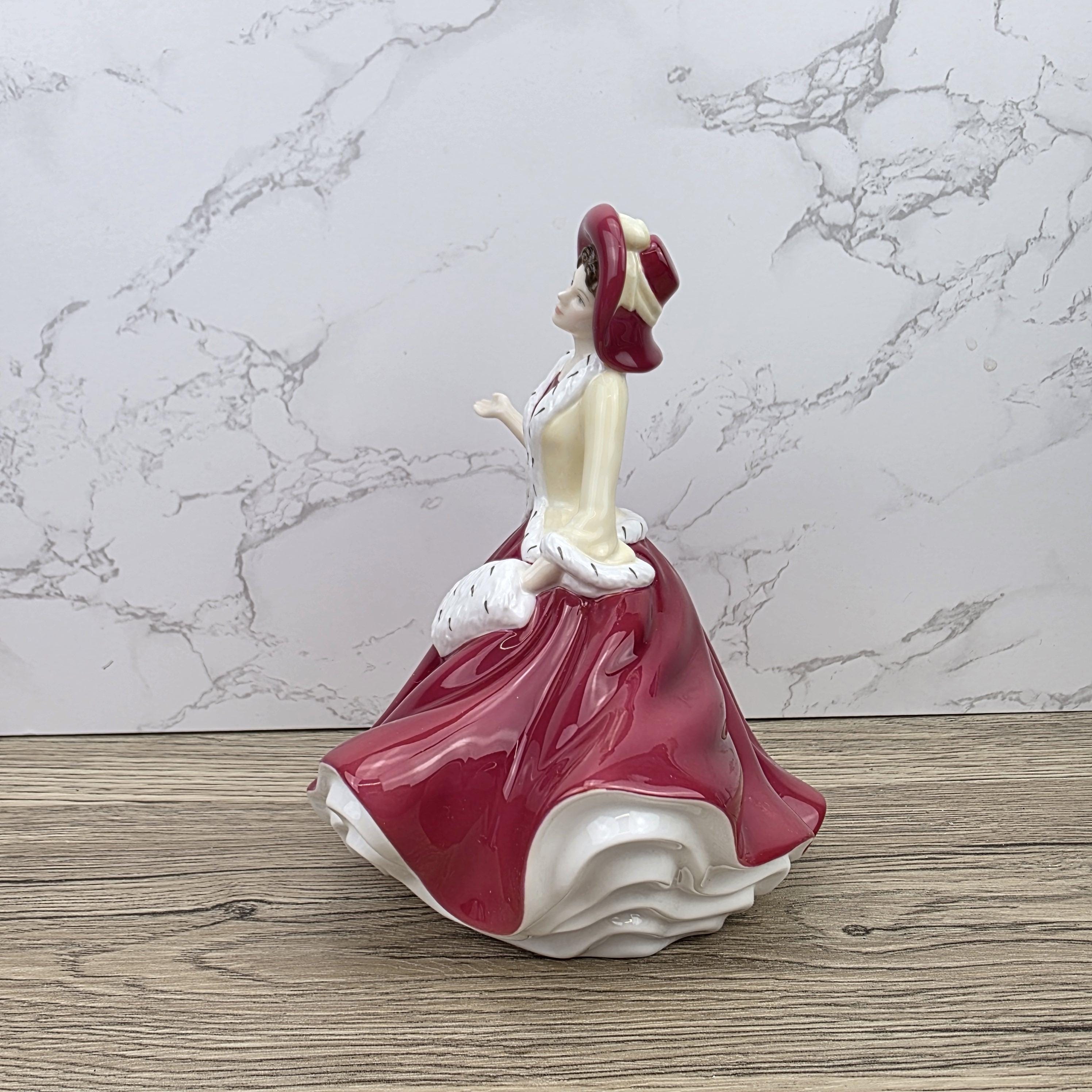 Royal Doulton Pretty Ladies Christmas Day HN5350 Porcelain Lady Figurine Hand Decorated England