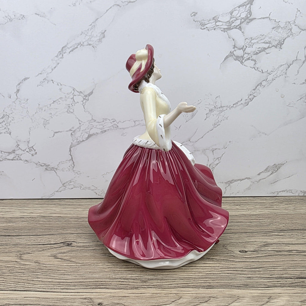 Royal Doulton Pretty Ladies Christmas Day HN5350 Porcelain Lady Figurine Hand Decorated England