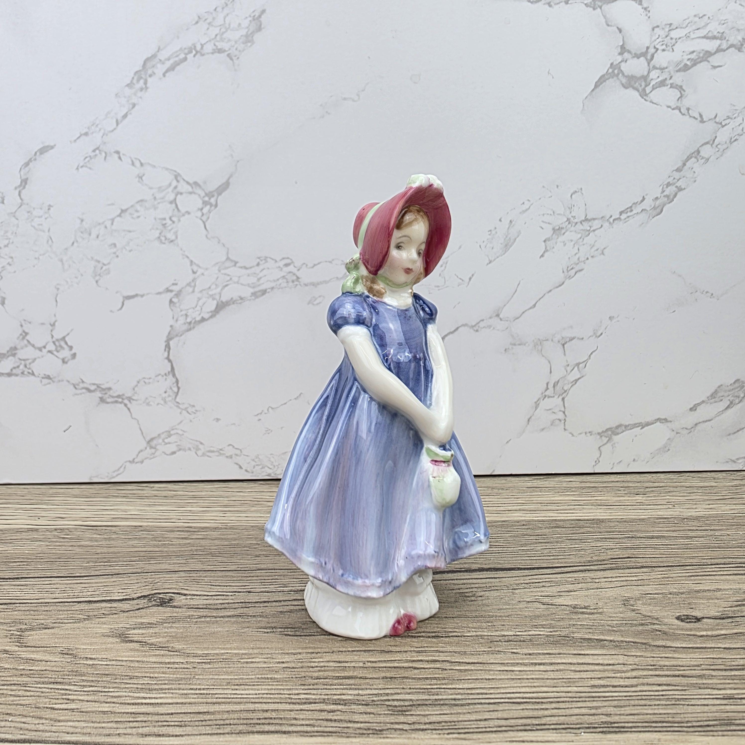 Royal Doulton Ivy HN1768 Porcelain Lady Figurine Hand Decorated England 1936 Collectible Vintage