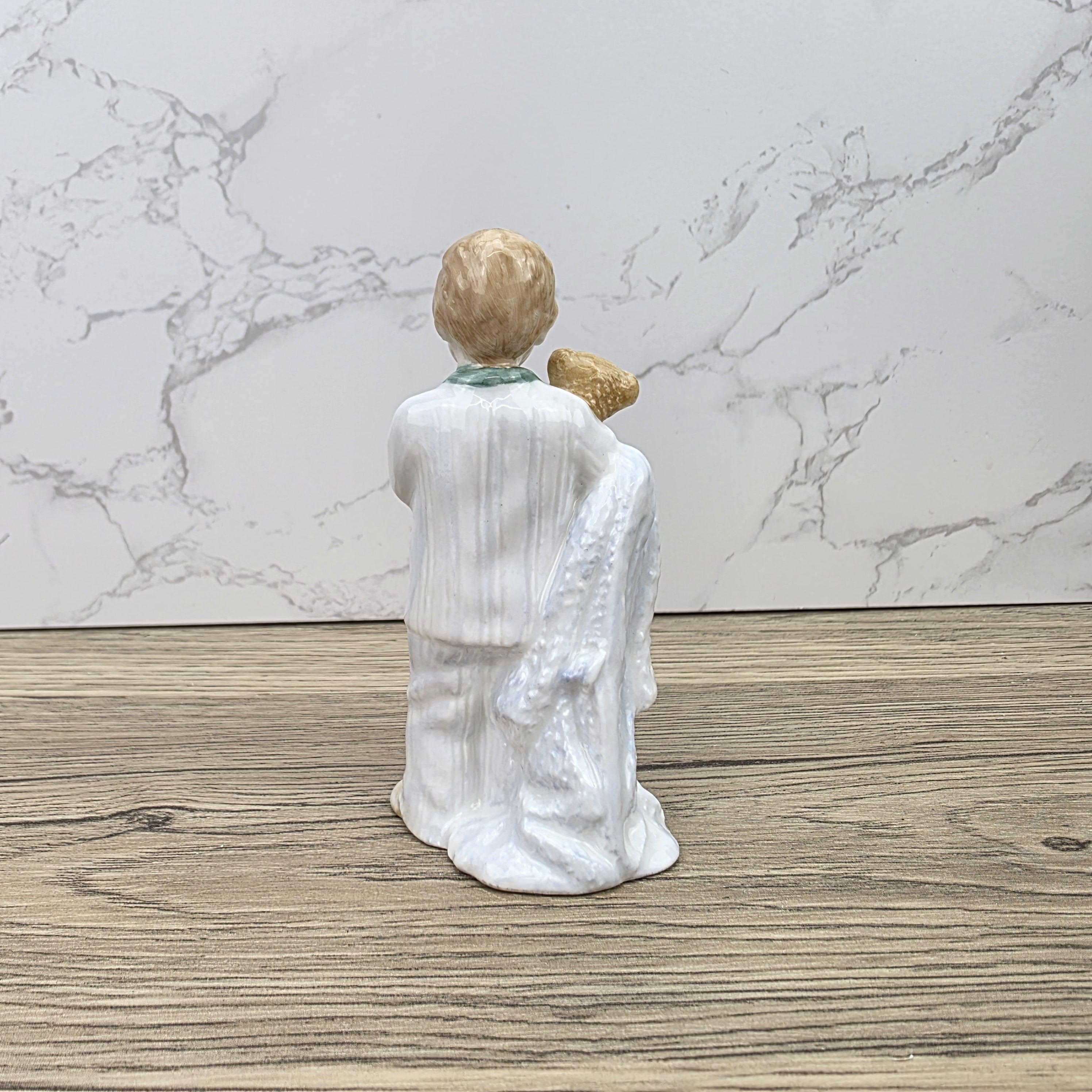 Vintage Royal Doulton Sleepy Head HN3761 Porcelain Child Figurine Hand Decorated England 1985 Collectible