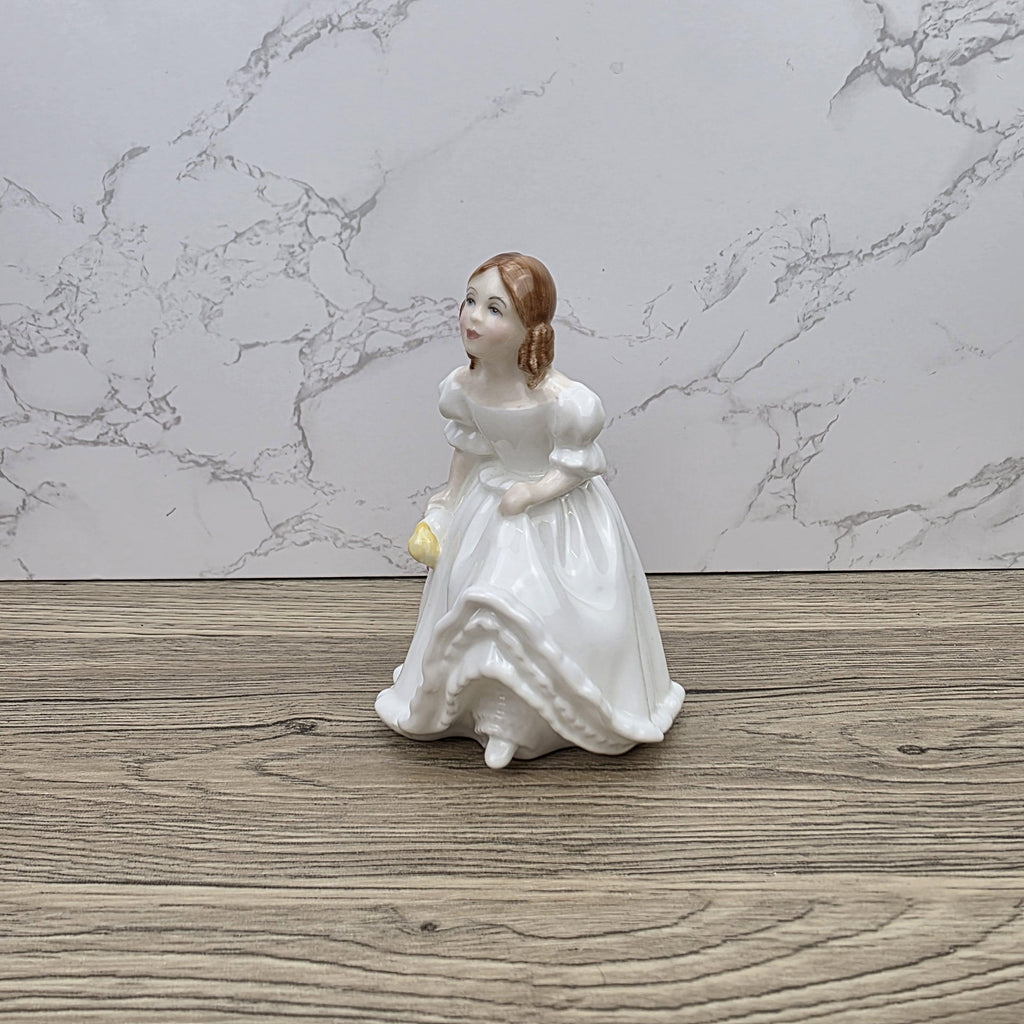 Vintage Royal Doulton Lynsey HN3043 Porcelain Girl Figurine Hand Decorated England 1984 Bone China