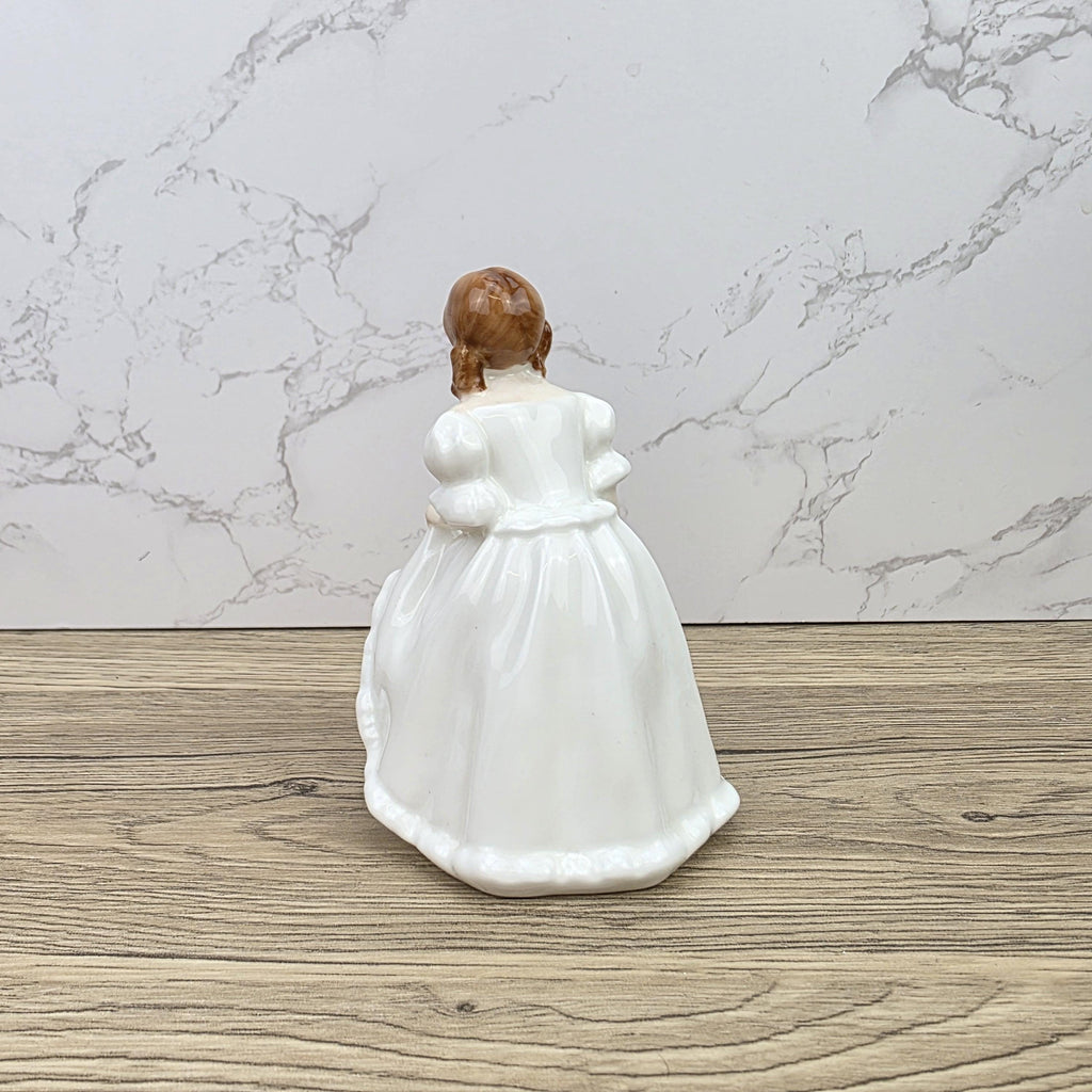 Vintage Royal Doulton Lynsey HN3043 Porcelain Girl Figurine Hand Decorated England 1984 Bone China